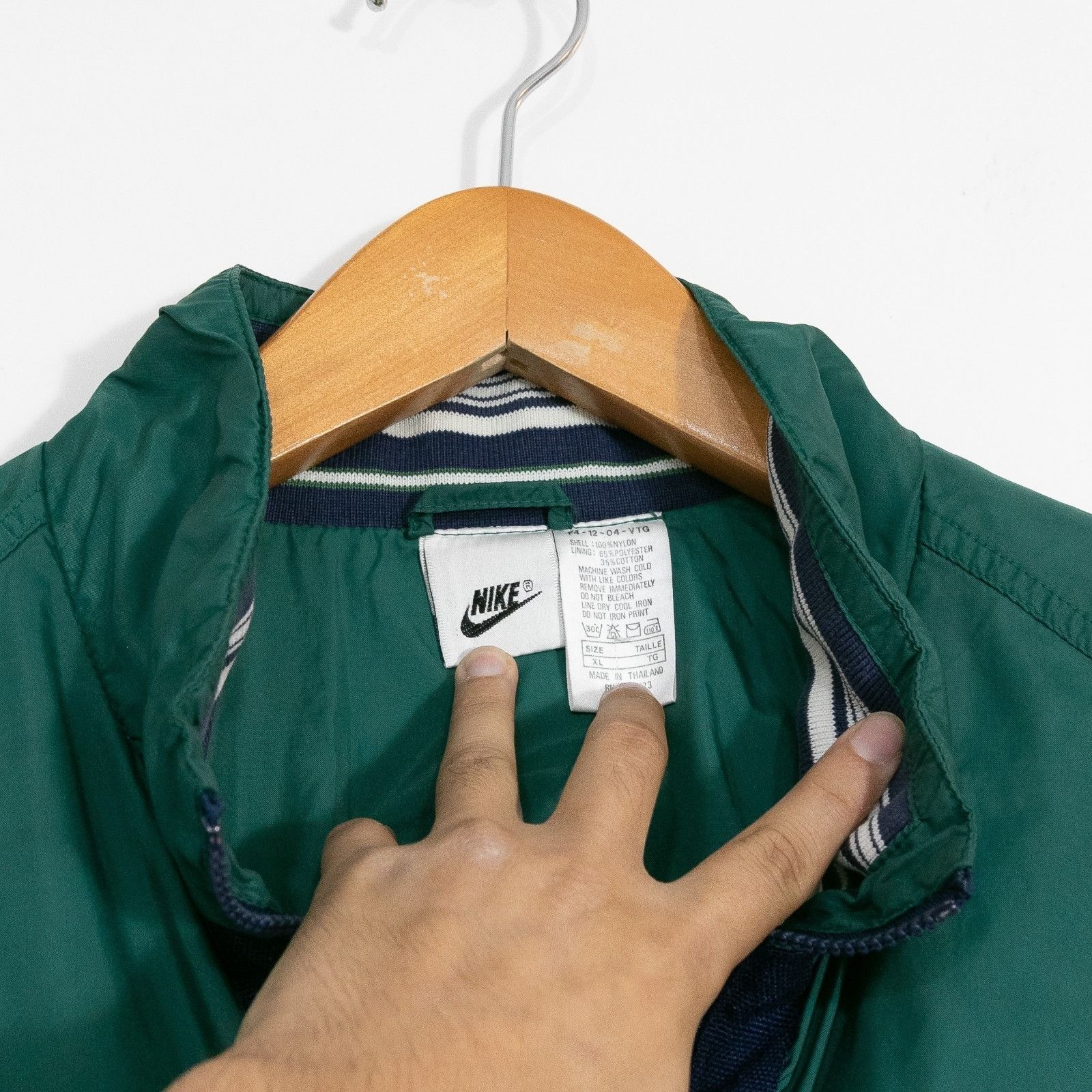 Nike Vintage Y2K Nike Zip Up Windbreaker Jacket XL - Fleece Lined Size US XL / EU 56 / 4 - 5 Thumbnail