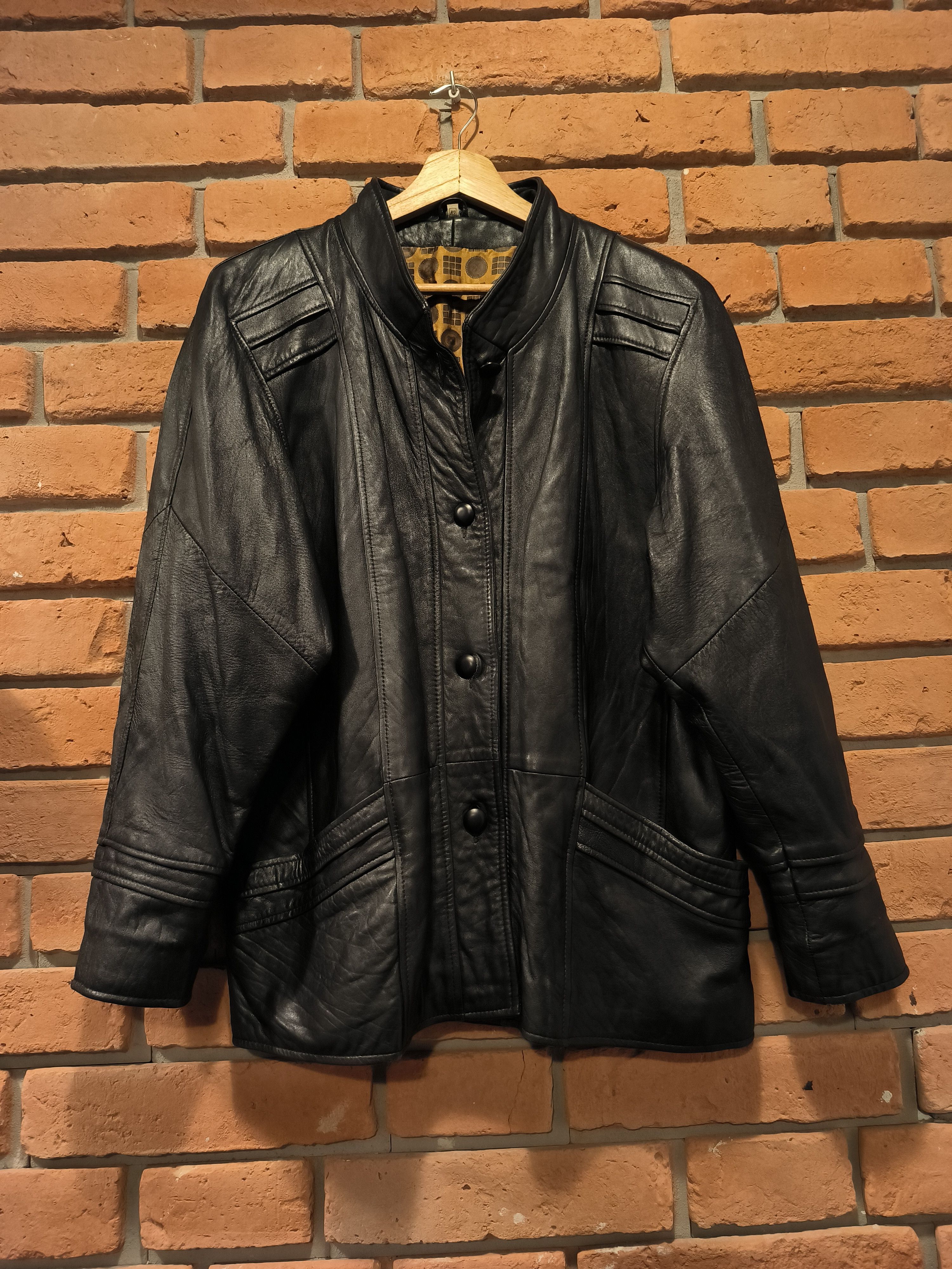 Vintage Vintage Black Leather Jacket Size US M / EU 48-50 / 2 - 1 Thumbnail