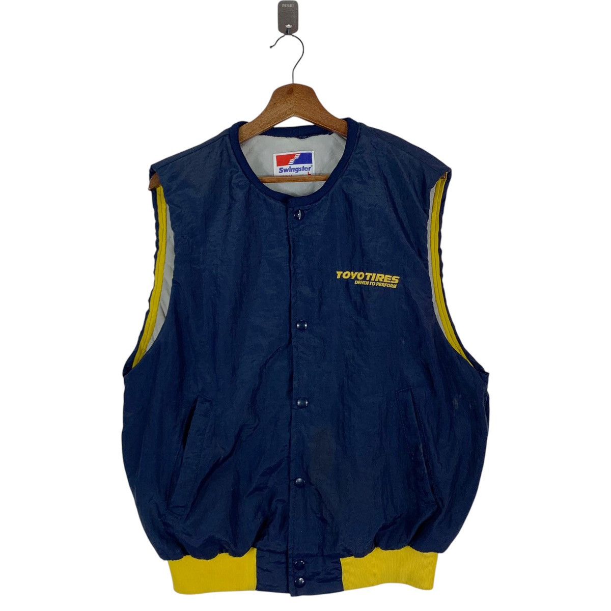 Vintage VINTAGE TOYO TIRES LIGHT VEST JACKET Size US L / EU 52-54 / 3 - 1 Thumbnail