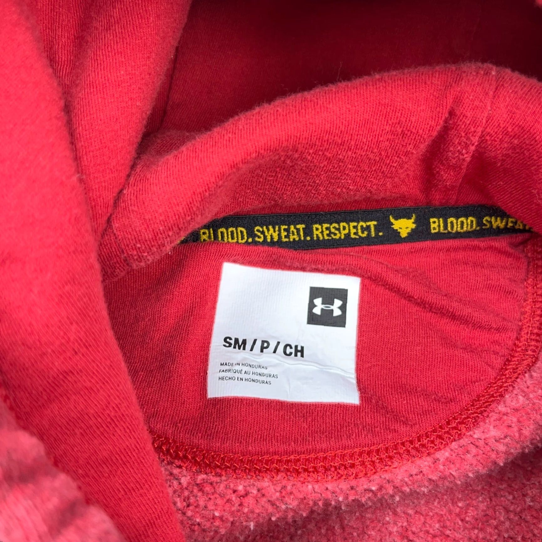 Under Armour Under Armour Hoodie Men Small Red Black Project Rock Sweatshirt Pullover Graphic Logo Pockets All Seasons Winter Size US S / EU 44-46 / 1 - 4 Thumbnail