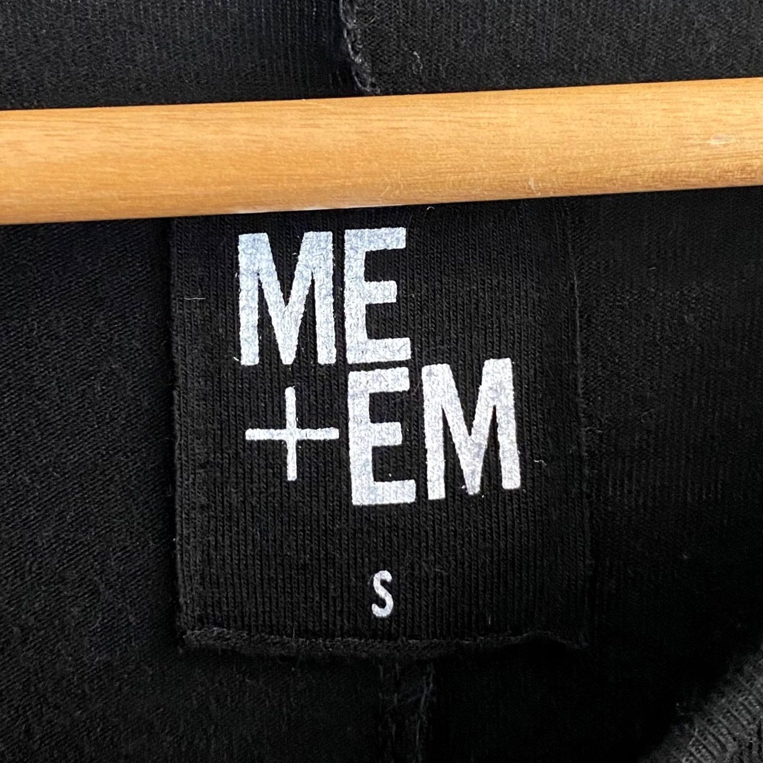 ME+EM Me + Em Dress Jersey Midi Black Flare Wool Blend Pre Loved Womens S Small Ruched Cuff Vintage? No (keep accuracy) Size S / US 4 / IT 40 - 4 Thumbnail