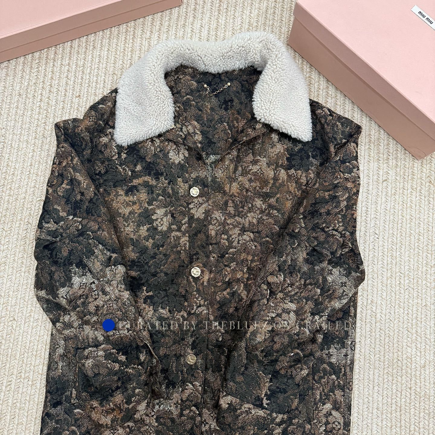 Louis Vuitton Tapestry Shearling Collar Light Jacket Size US S / EU 44-46 / 1 - 1 Thumbnail