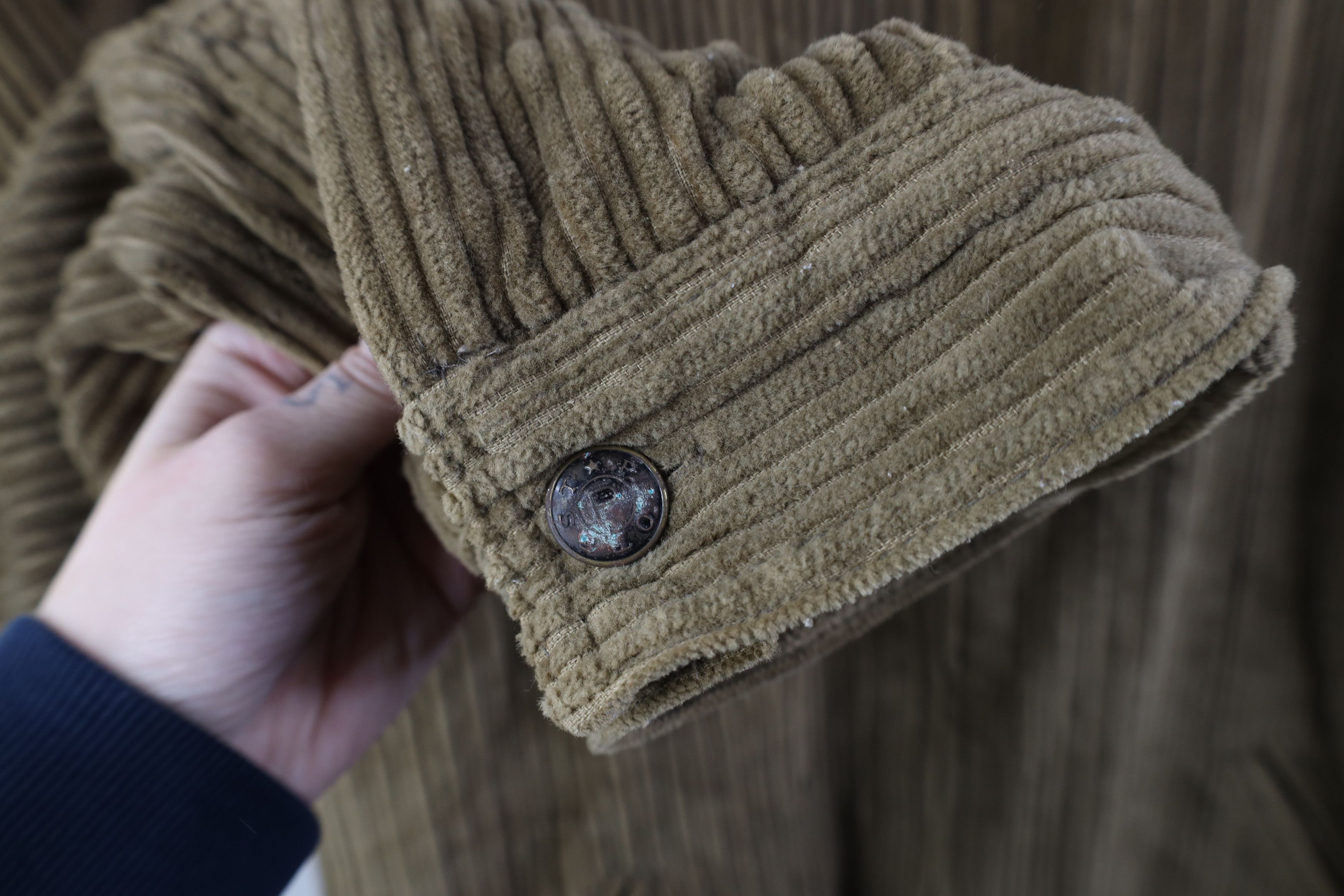 Vintage Vintage 90s Streetwear Pile Fleece Lined Corduroy Jacket Size US XL / EU 56 / 4 - 7 Thumbnail