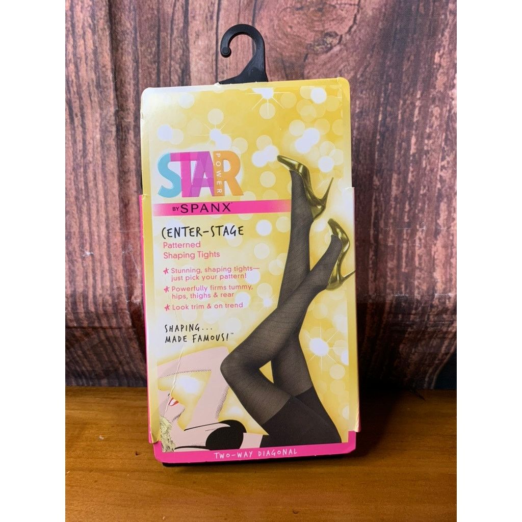 Spanx SPANX Star Power Shaping Tights Size B Black 2-Way Diagonal Size 30" / US 8 / IT 44 - 1 Thumbnail