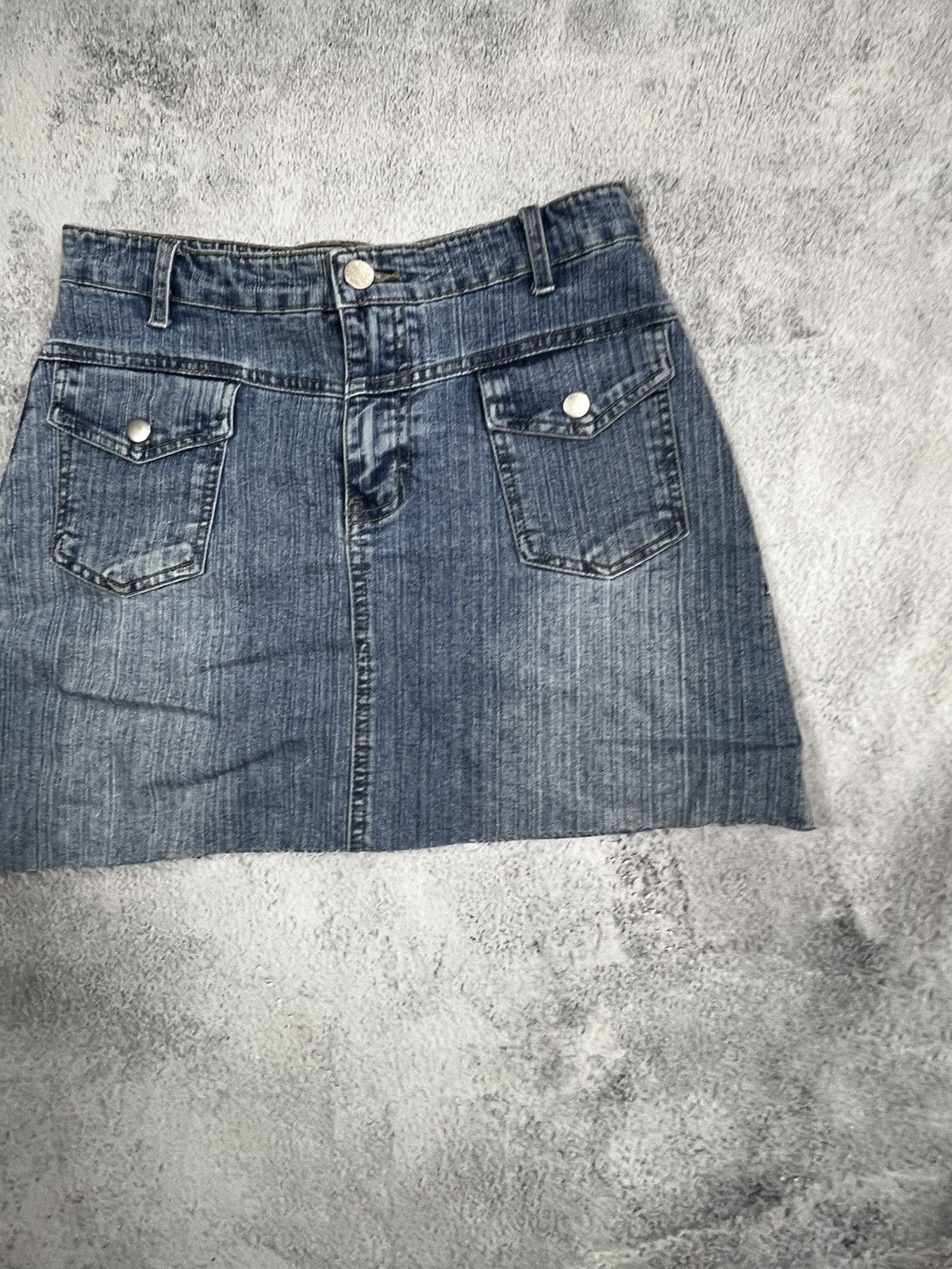 Japanese Brand × Vintage Vintage Y2K denim mini skirt streetwear style 00s Size 27" / US 4 / IT 40 - 3 Thumbnail