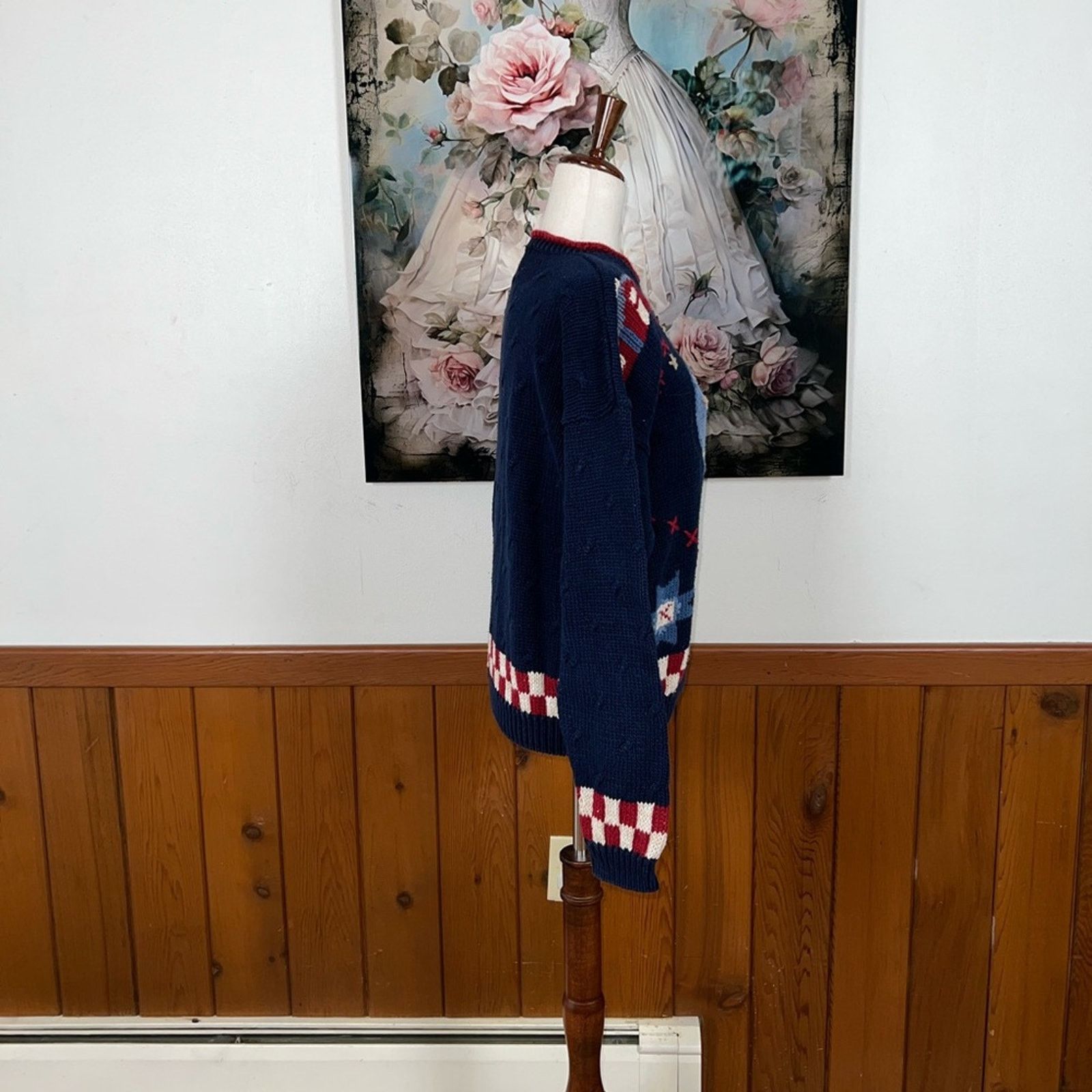 Vintage Vintage 90s Countryside Classics Embroidered Cotton Sweater! Size XL / US 12-14 / IT 48-50 - 3 Thumbnail