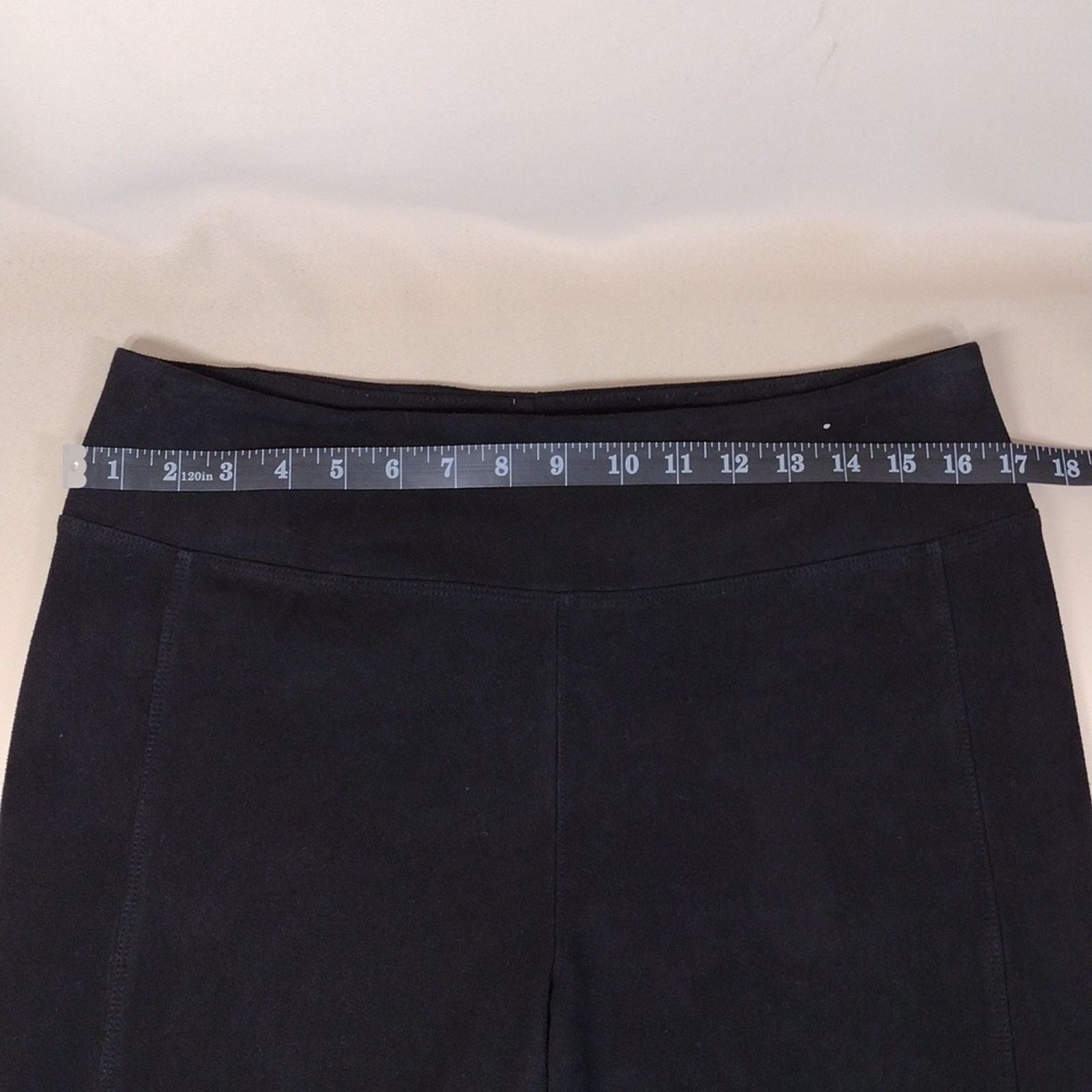 Other Vylette Juniors Seude Black High-Waisted Stretchy Leggings Size 34" / US 12 / IT 48 - 6 Thumbnail