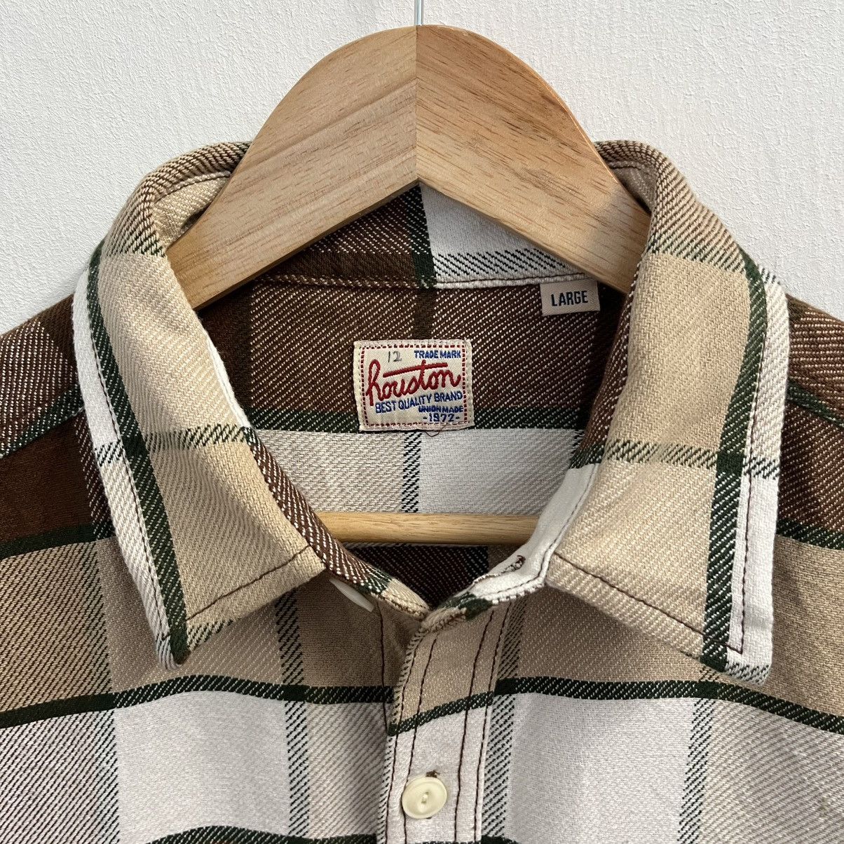 Sugar Cane Heavyweight Flannel Plaid Shirt Vintage Houston Union Made Size US L / EU 52-54 / 3 - 4 Thumbnail