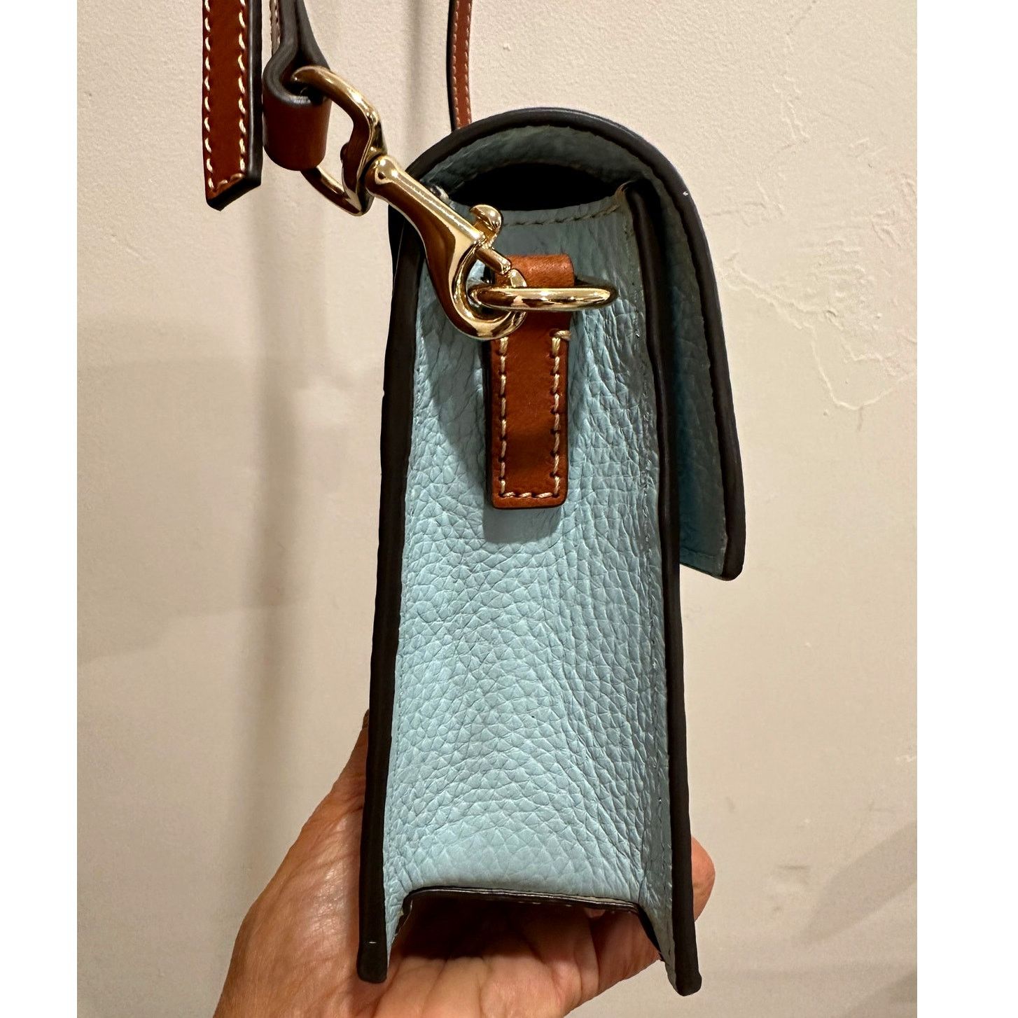 Dooney & Bourke Dooney & Bourke Pebble Grain Crossbody Caribbean Blue Size ONE SIZE - 11 Thumbnail