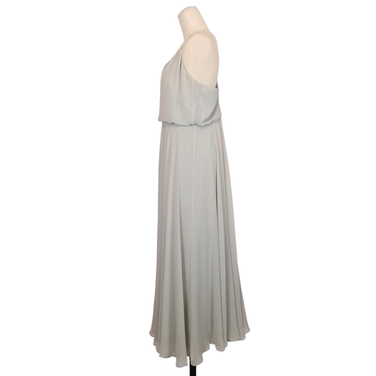 Jenny Yoo Collection Inesse Maxi Dress Morning Mist Sz 10