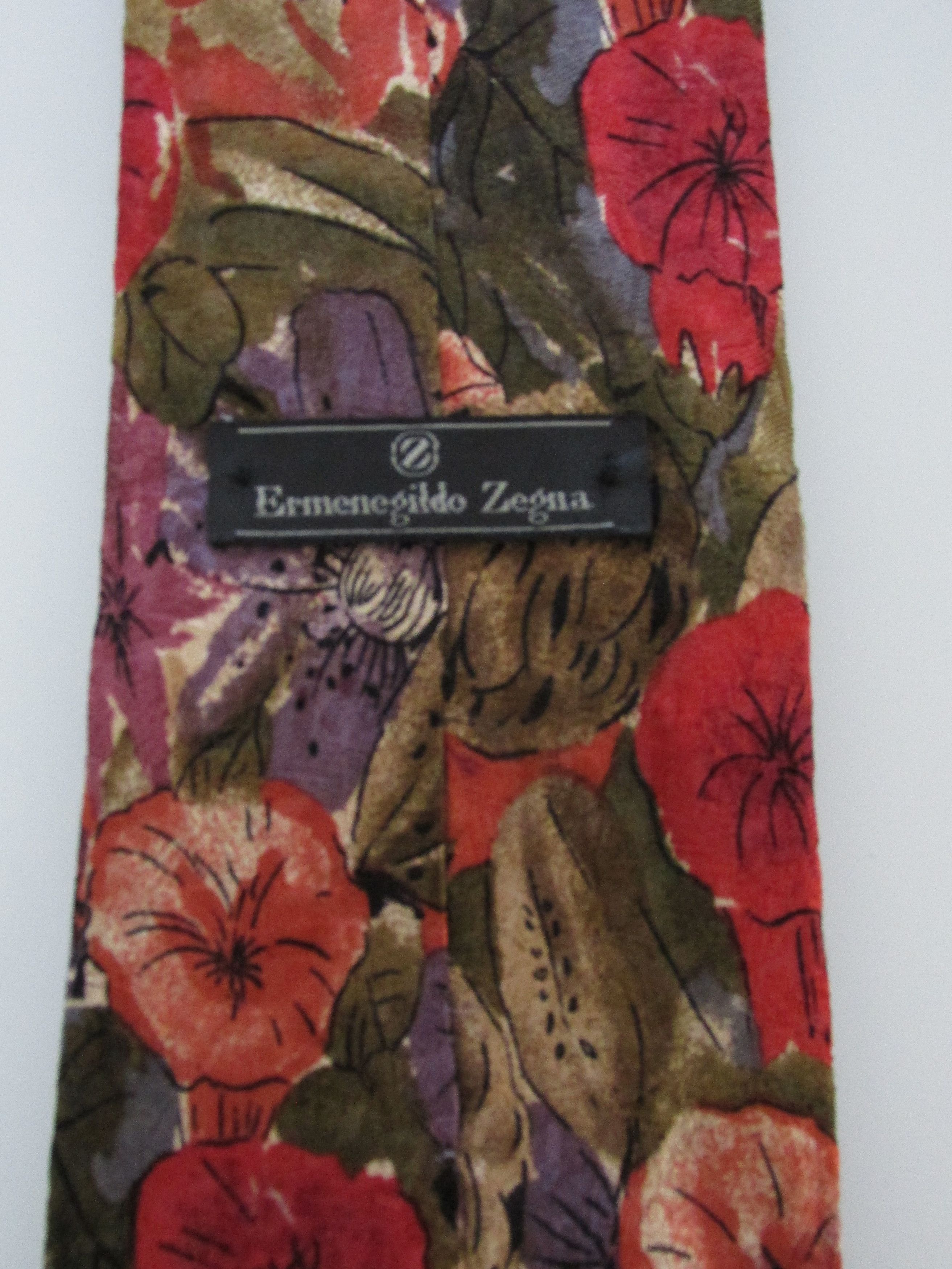 Ermenegildo Zegna Ermenegildo Zegna Vintage/Early Men's Silk Tie Size ONE SIZE - 4 Thumbnail