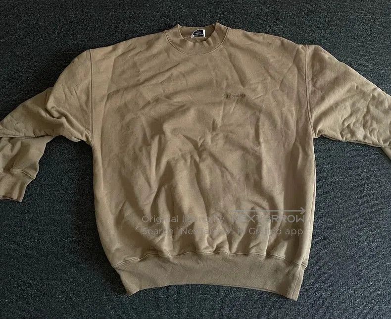 Balenciaga Balenciaga Oversized Unisex Beige Sweatshirt. Size US M / EU 48-50 / 2 - 5 Thumbnail