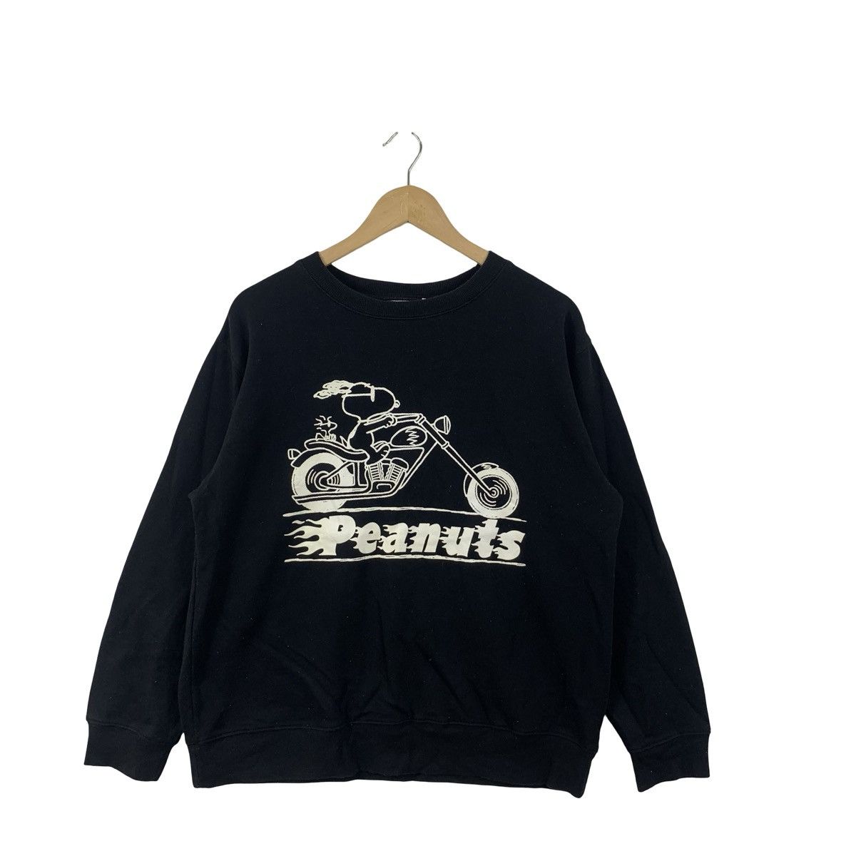 Peanuts Vintage Peanuts Snoopy Biker Motorcycle Graphic Sweatshirt Size US M / EU 48-50 / 2 - 4 Thumbnail