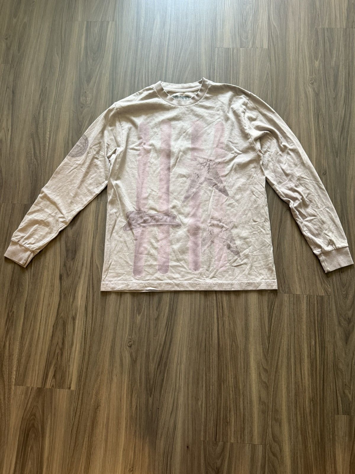 Travis Scott Travis Scott Utopia Long Sleeve Lavender Tee Medium Size US M / EU 48-50 / 2 - 1 Thumbnail