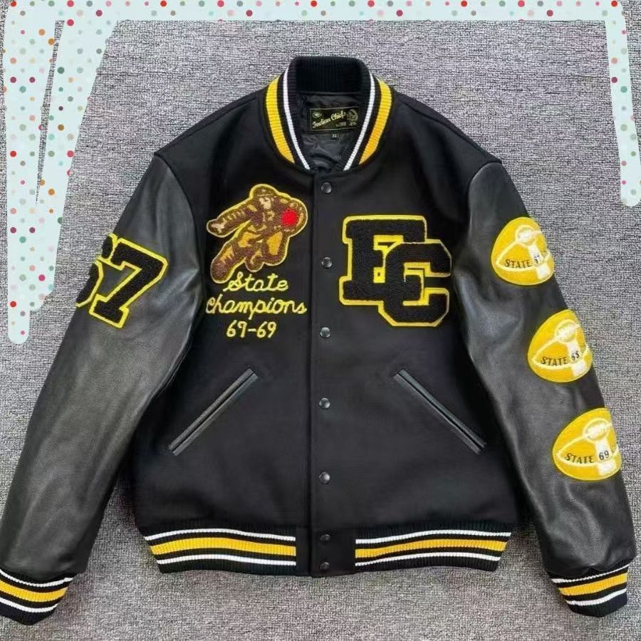 Vintage Streetwear Oversized Embroidered Baseball Jacket Size US M / EU 48-50 / 2 - 1 Thumbnail