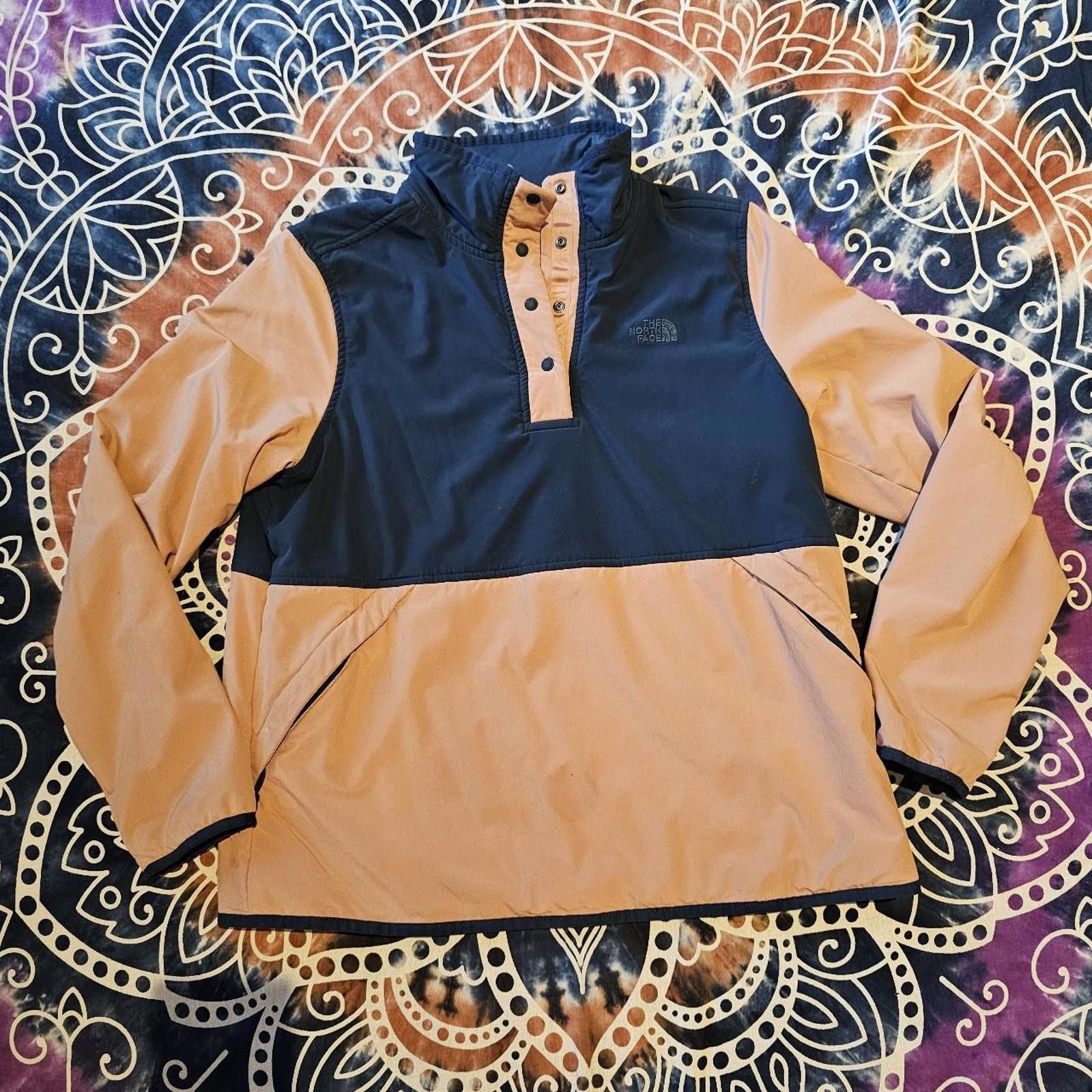 The North Face The North Face Women's Pink and Navy Pullover Size L / US 10 / IT 46 - 1 Thumbnail