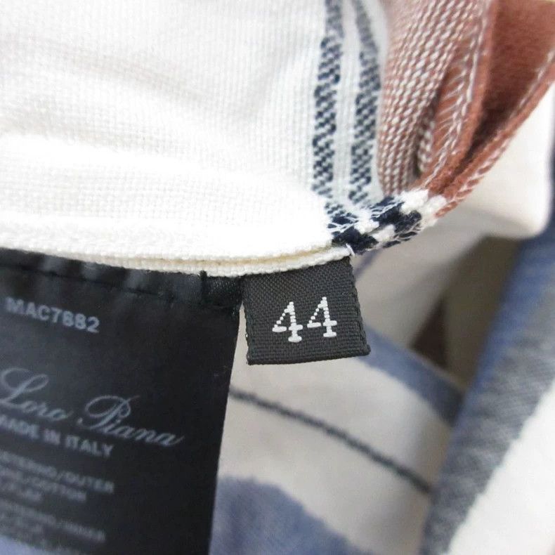 Loro Piana LORO PIANA Blue and white striped linen cotton dress Size M / US 6-8 / IT 42-44 - 8 Thumbnail