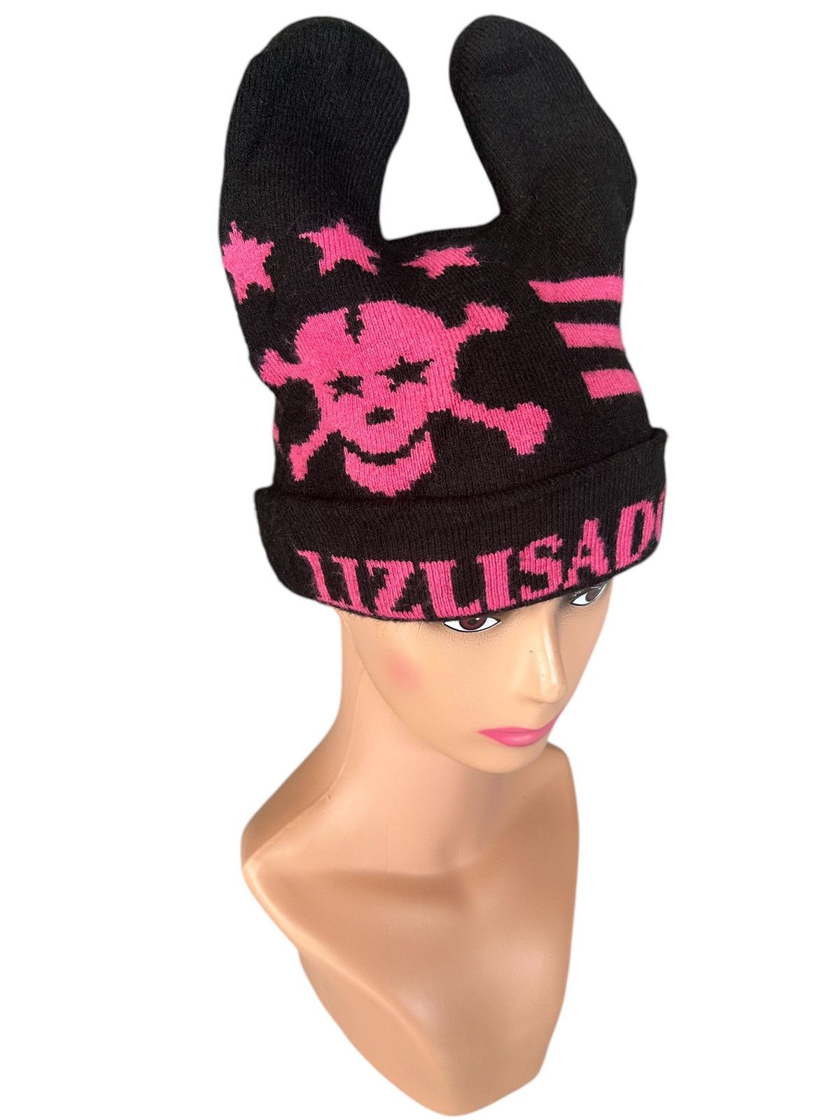 Japanese Brand × Kapital × Vintage Skull Japanese Punk Bondage Style Horn Devil Beanie Hats Size ONE SIZE - 1 Thumbnail