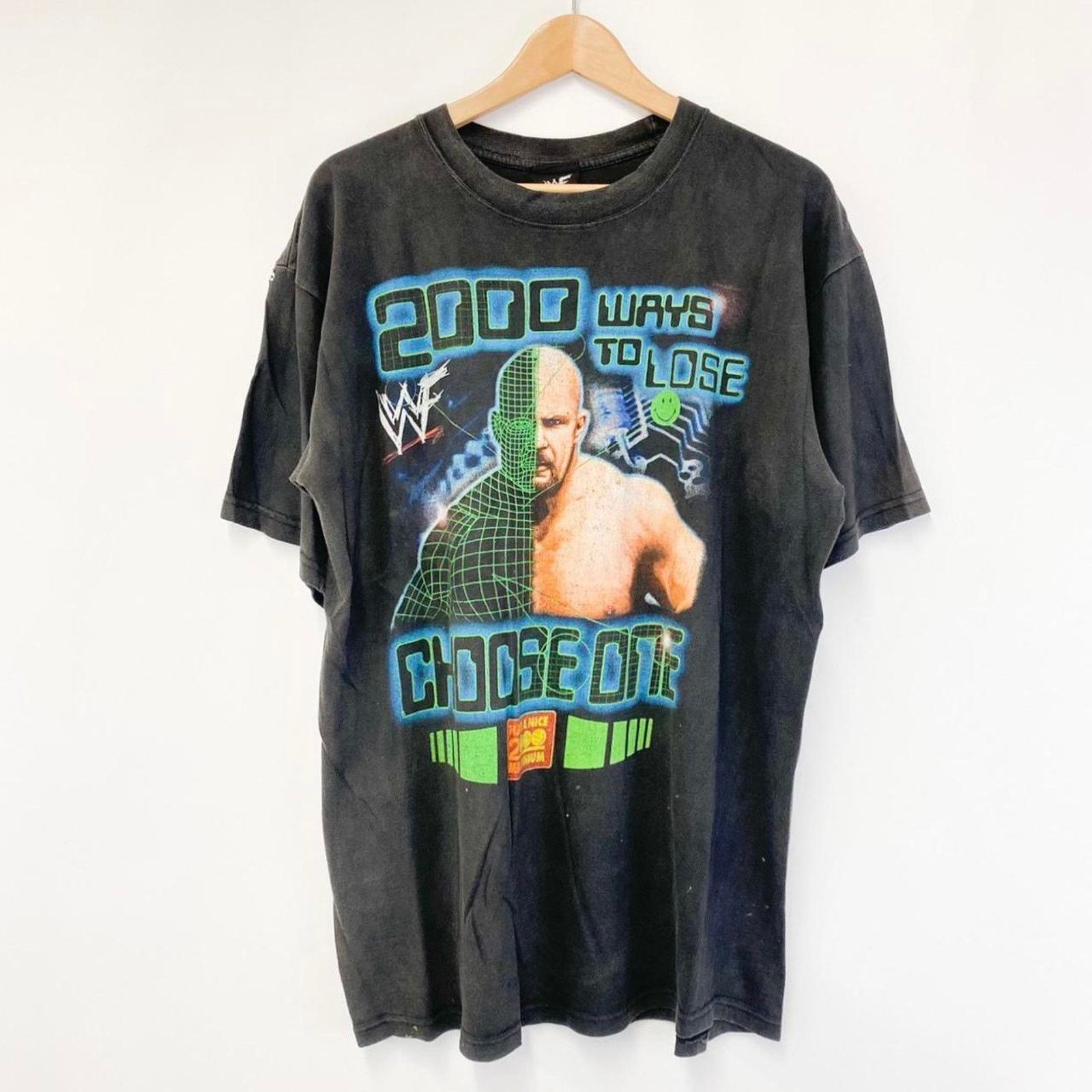 Vintage Vintage stone cold steve austin wwe 2000 matrix Size US L / EU 52-54 / 3 - 1 Thumbnail