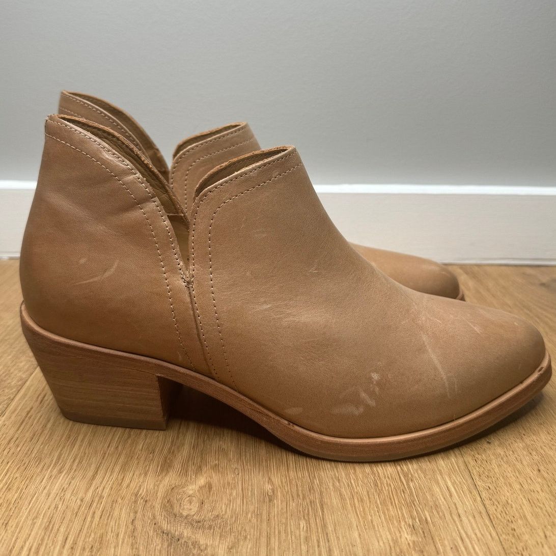 Nisolo NEW Nisolo Classic Ankle Bootie Almond Brown Tan Leather Size US 8.5 / IT 38.5 - 5 Thumbnail