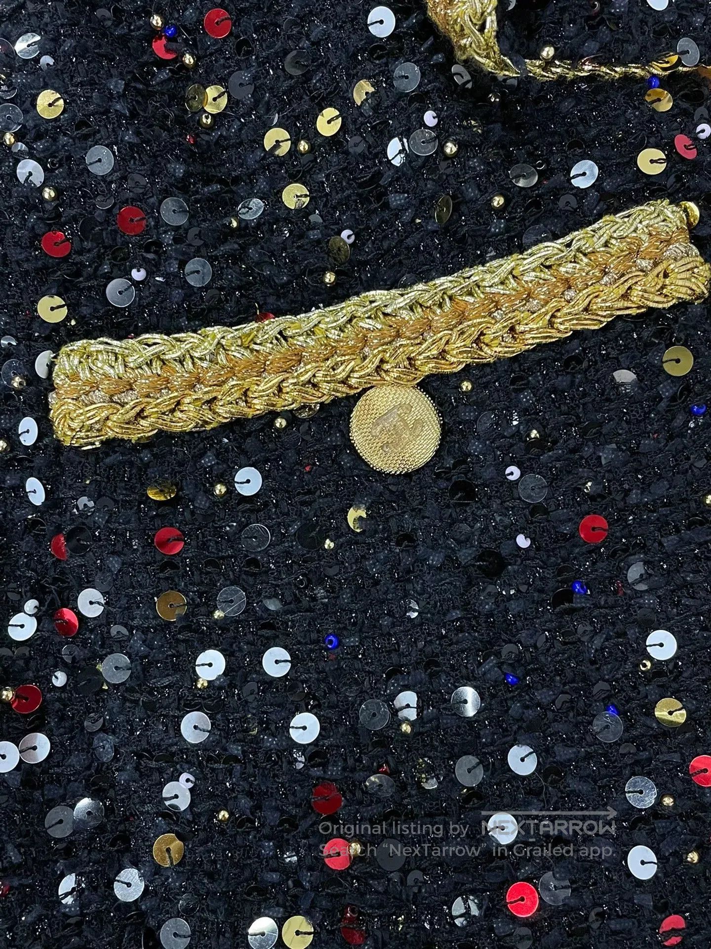 Chanel Chanel 22S Sequin Embellished Dress. Size US 38 / EU 54 - 2 Thumbnail