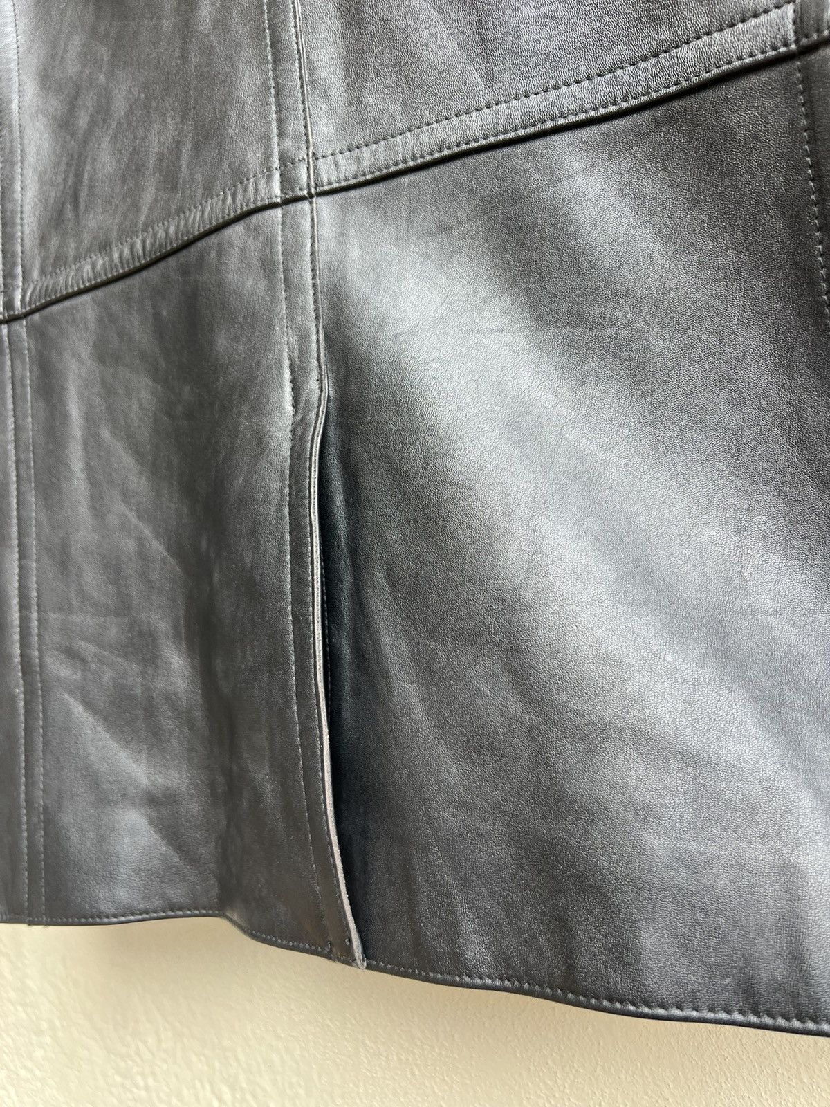 PPFM PPFM Patina Black Cowhide Leather Blazer Coat Jacket Size US M / EU 48-50 / 2 - 15 Thumbnail