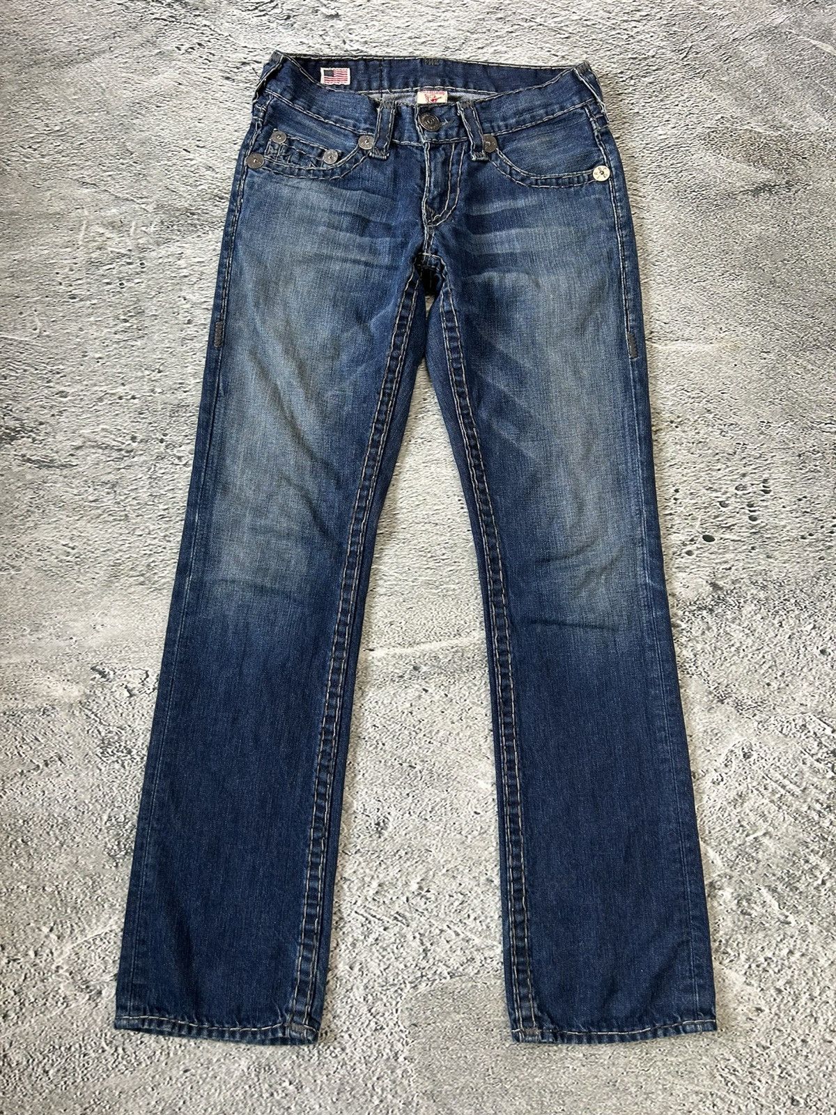 True Religion True Religion vintage jeans navy blue thick stitching Y2K Size US 29 - 5 Thumbnail
