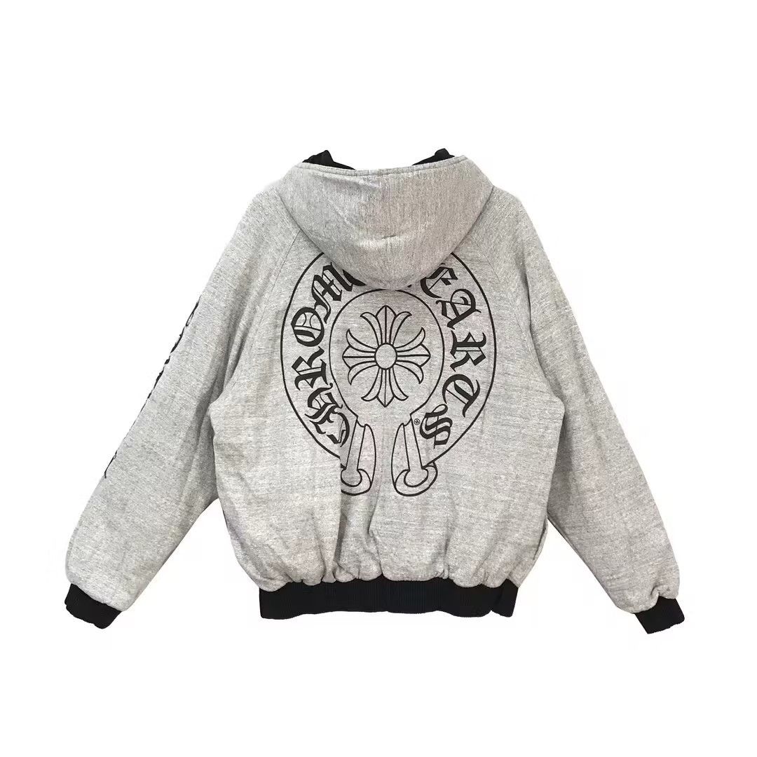 Chrome Hearts Chrome Hearts Tonal Monogram Horseshoe Logo Zip Up Hoodie Size US L / EU 52-54 / 3 - 4 Thumbnail