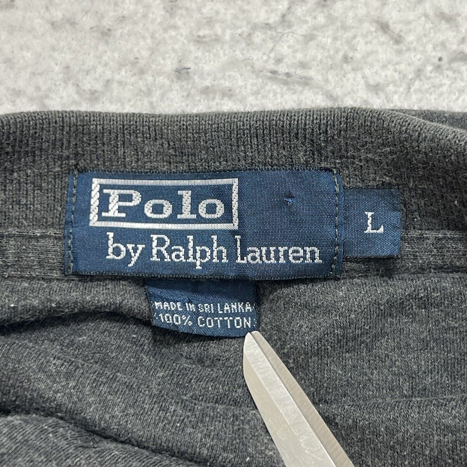Polo Ralph Lauren Polo Ralph Lauren Gray Polo Shirt Blue Pony Logo Size US L / EU 52-54 / 3 - 3 Thumbnail