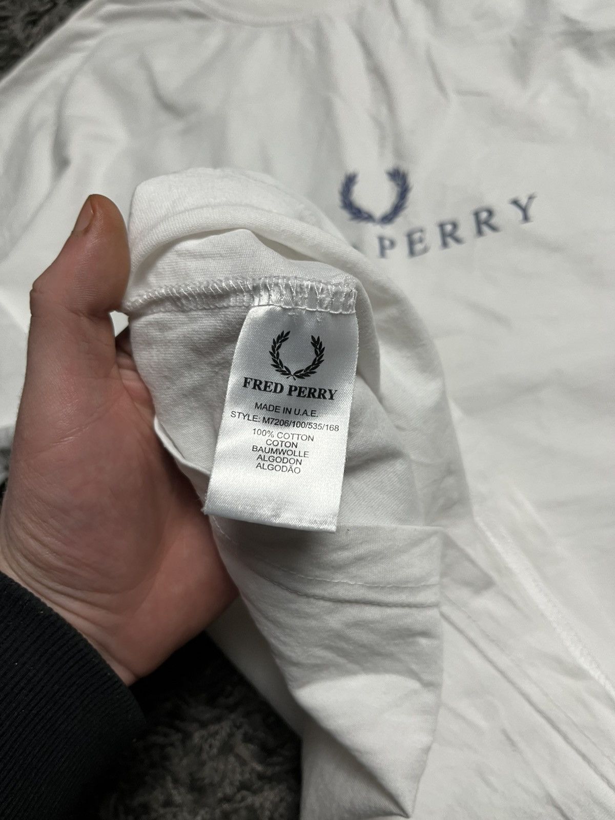 Fred Perry Y2K Fred Perry Big Laurel Wreath White Tee Size US XXL / EU 58 / 5 - 5 Thumbnail