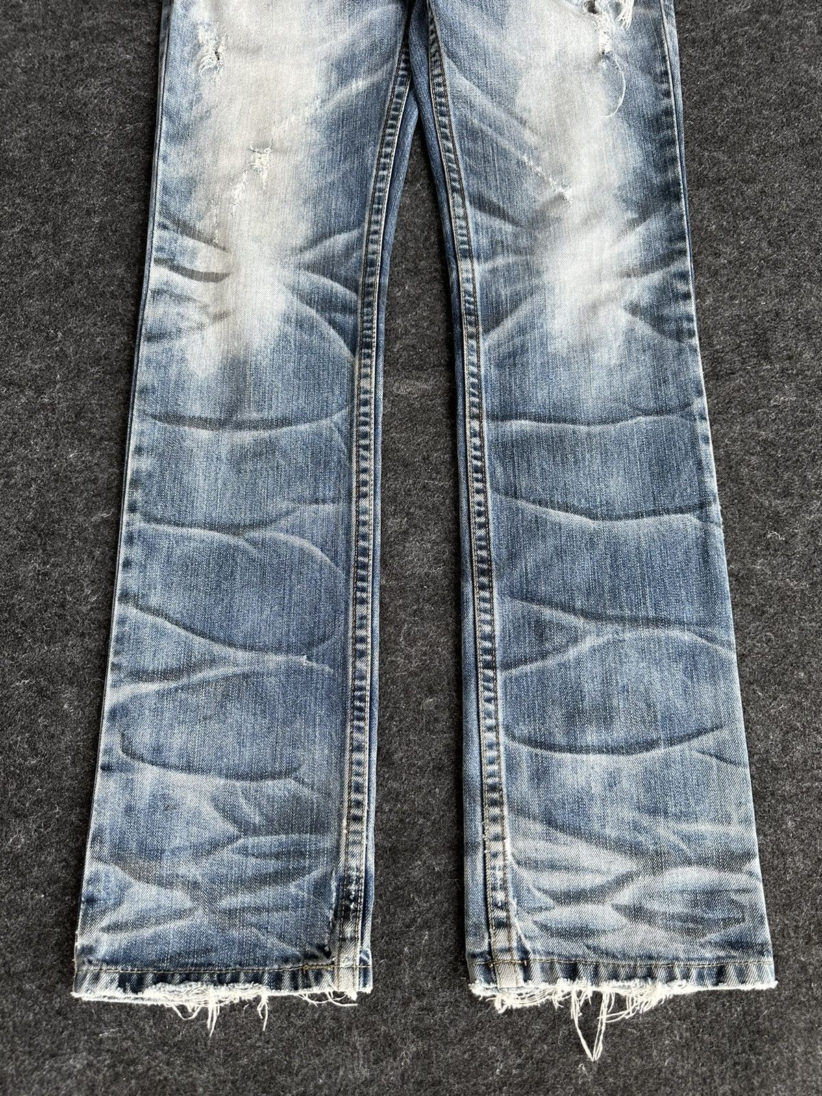 14th Addiction × Hysteric Glamour × If Six Was Nine Pasta Denim Nice Faded Distressed Denim D487 Size US 30 / EU 46 - 3 Thumbnail
