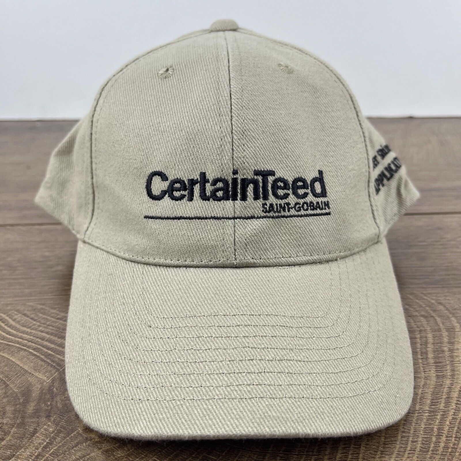 Other Certain Teed Hat Saint Gobain Hat Tan Brown Hat Adjustable H Size ONE SIZE - 4 Thumbnail