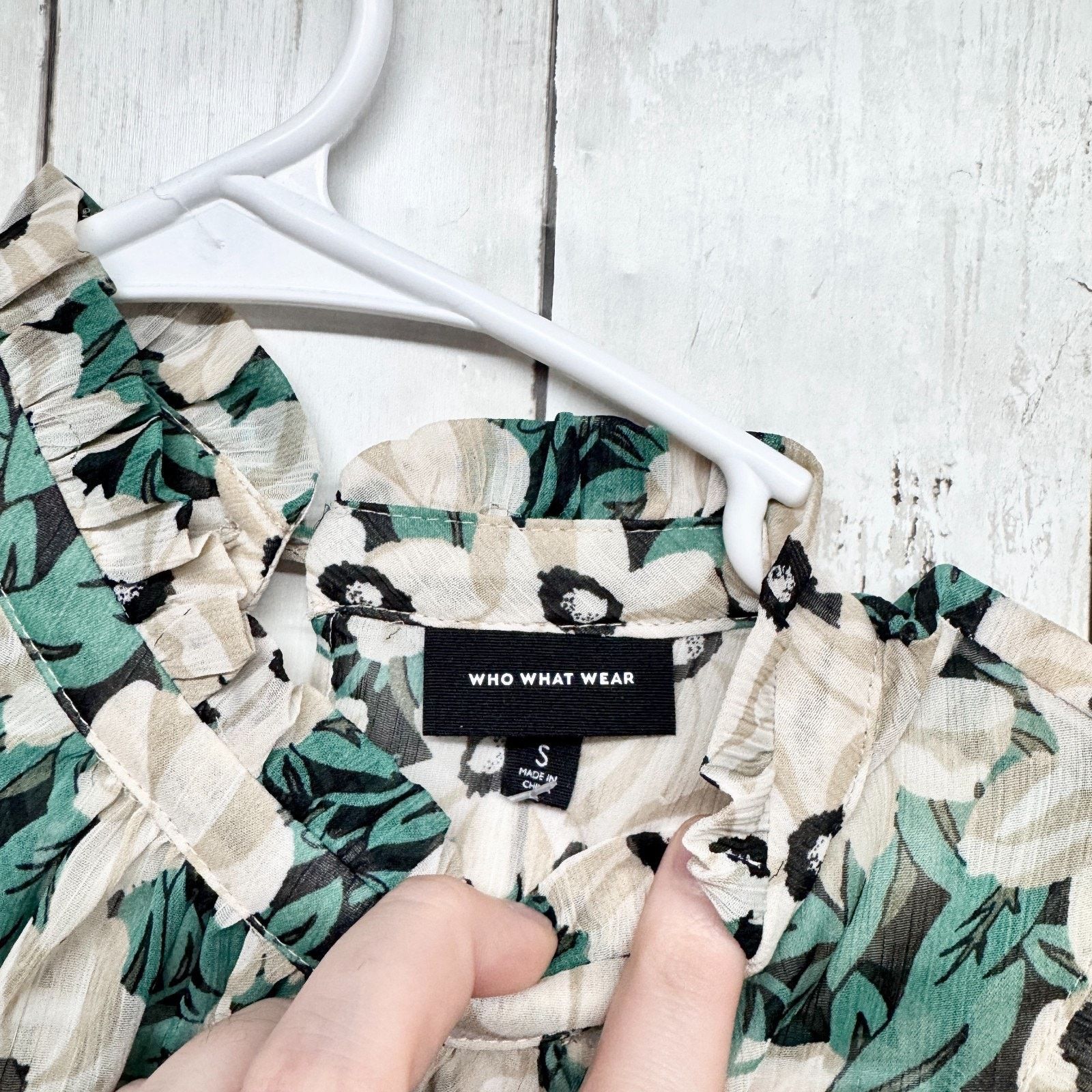 Other Who What Wear Dress Small Floral Mock Neck Sleeveless Mini Size S / US 4 / IT 40 - 2 Thumbnail
