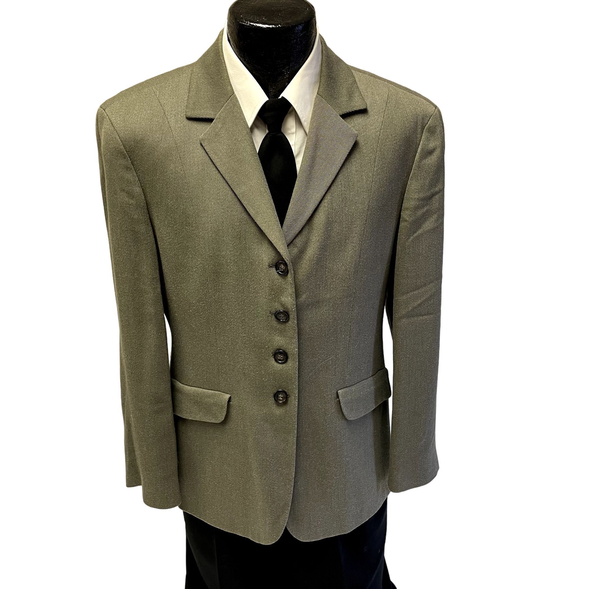 Vtg Y2K United Colors Of Benetton KHAKI Sport Coat Blazer 38