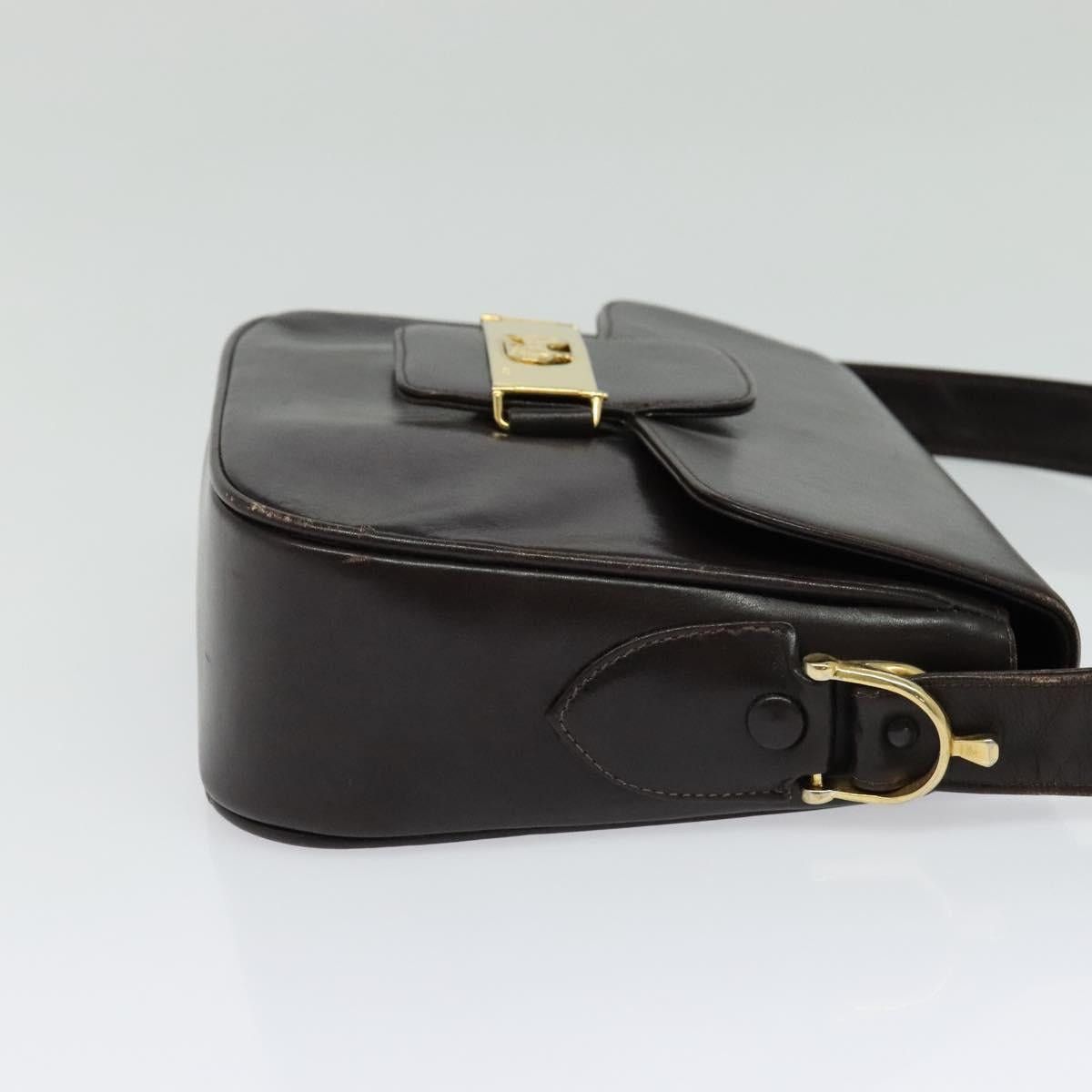 Celine CELINE Horse Carriage Shoulder Bag Leather Brown Gold Size ONE SIZE - 5 Thumbnail