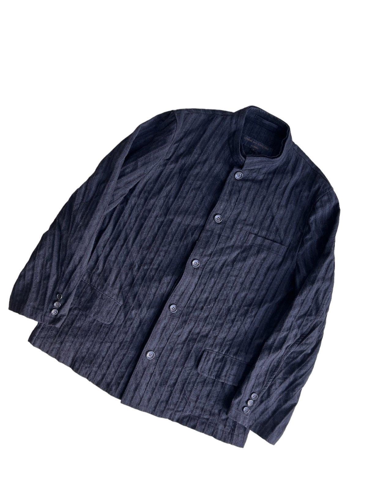 Comme des Garcons AW1998 Comme des Garçons Homme Wool Pinstriped Wool Jacket Size US M / EU 48-50 / 2 - 7 Thumbnail