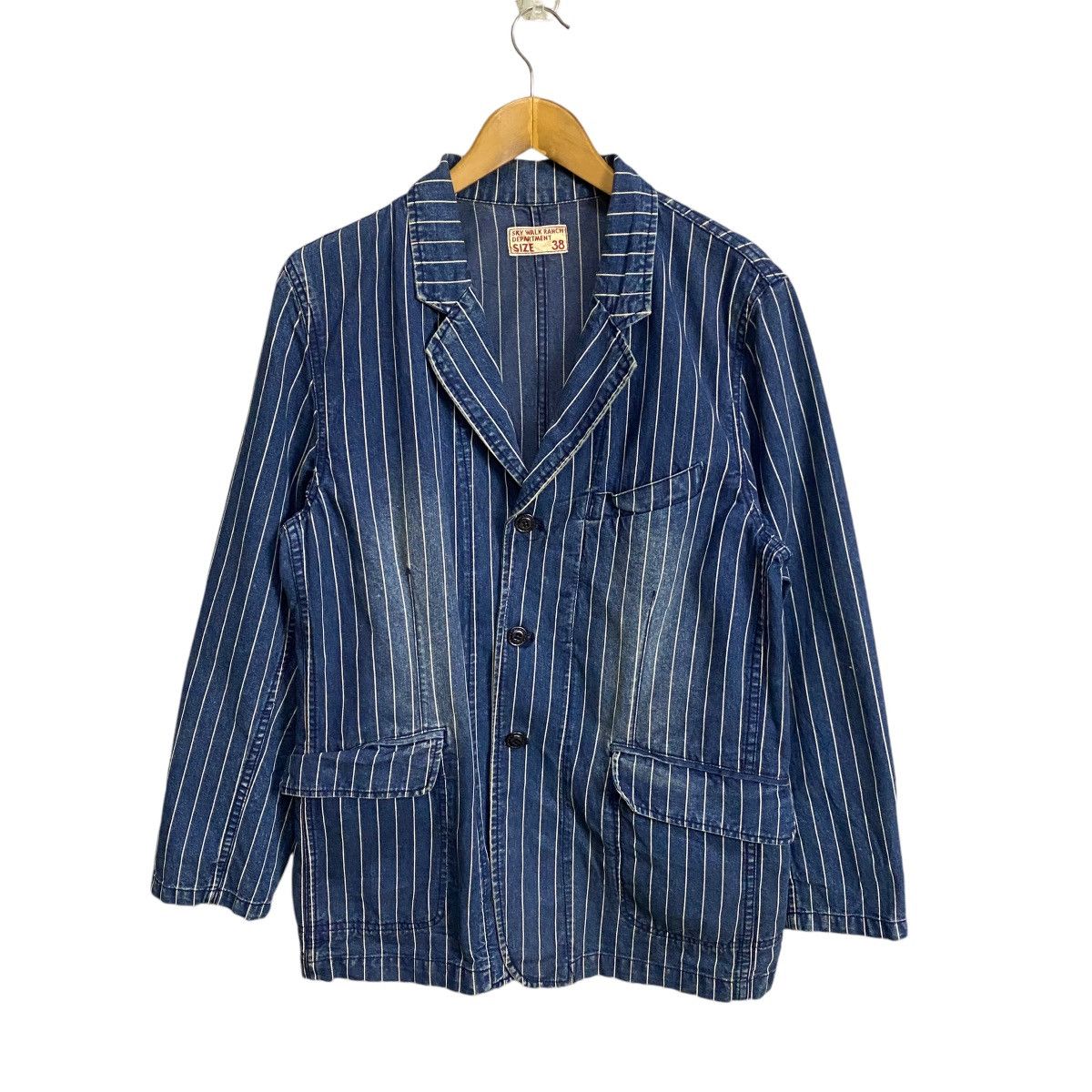 Japanese Brand × Vintage Sky Walk Ranch denim wabash indigo coat Size US M / EU 48-50 / 2 - 1 Thumbnail