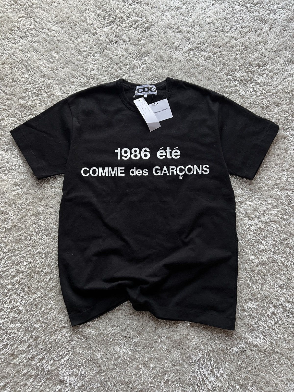 Comme des garcons 1986 ete t Shirt Black