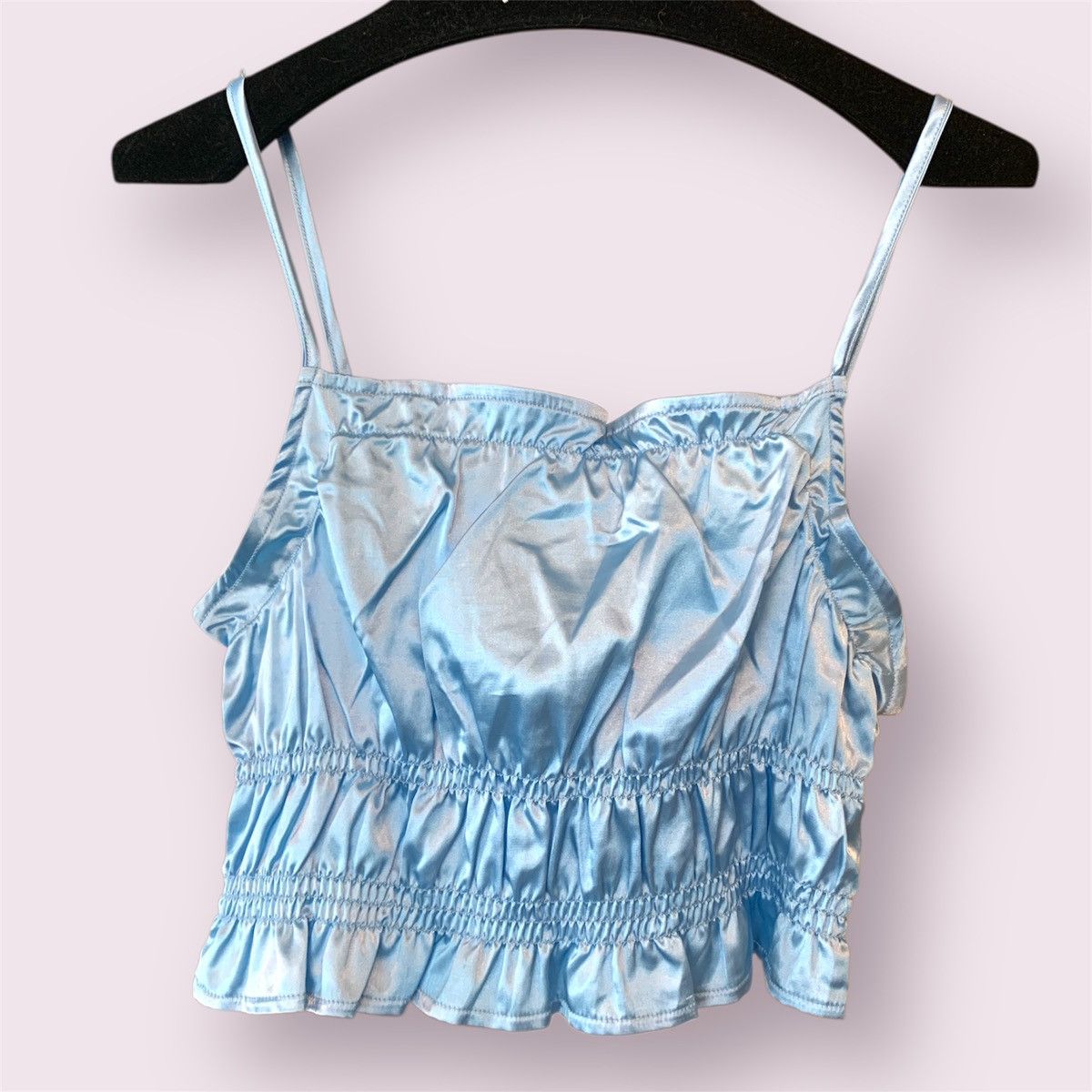 Cider Satin Blue Tank Top Size M / US 6-8 / IT 42-44 - 1 Thumbnail