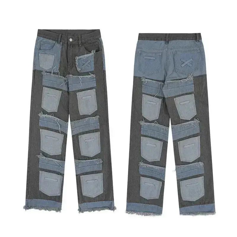 Japanese Brand Streetwear Baggy Multi Pockets Jeans Trousers y2k Size US 32 / EU 48 - 6 Thumbnail