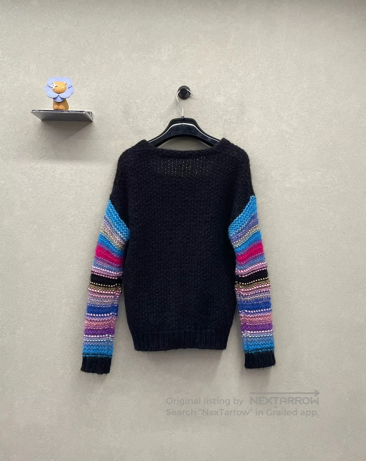 Saint Laurent Paris Saint Laurent Black Knit Cardigan. Size XS / US 0-2 / IT 36-38 - 2 Thumbnail