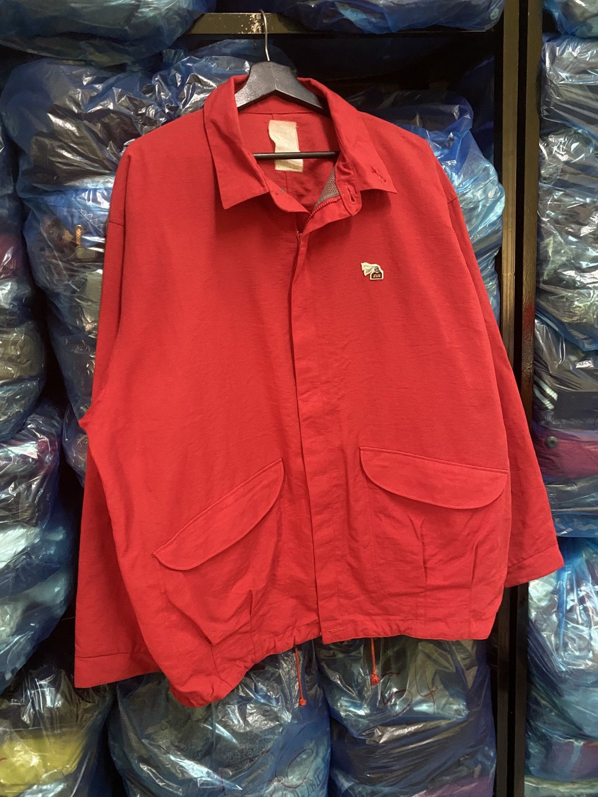 Other Vintage SUZ Logo Red Japanese Windbreaker Nylon Jacket Size US XL / EU 56 / 4 - 3 Thumbnail