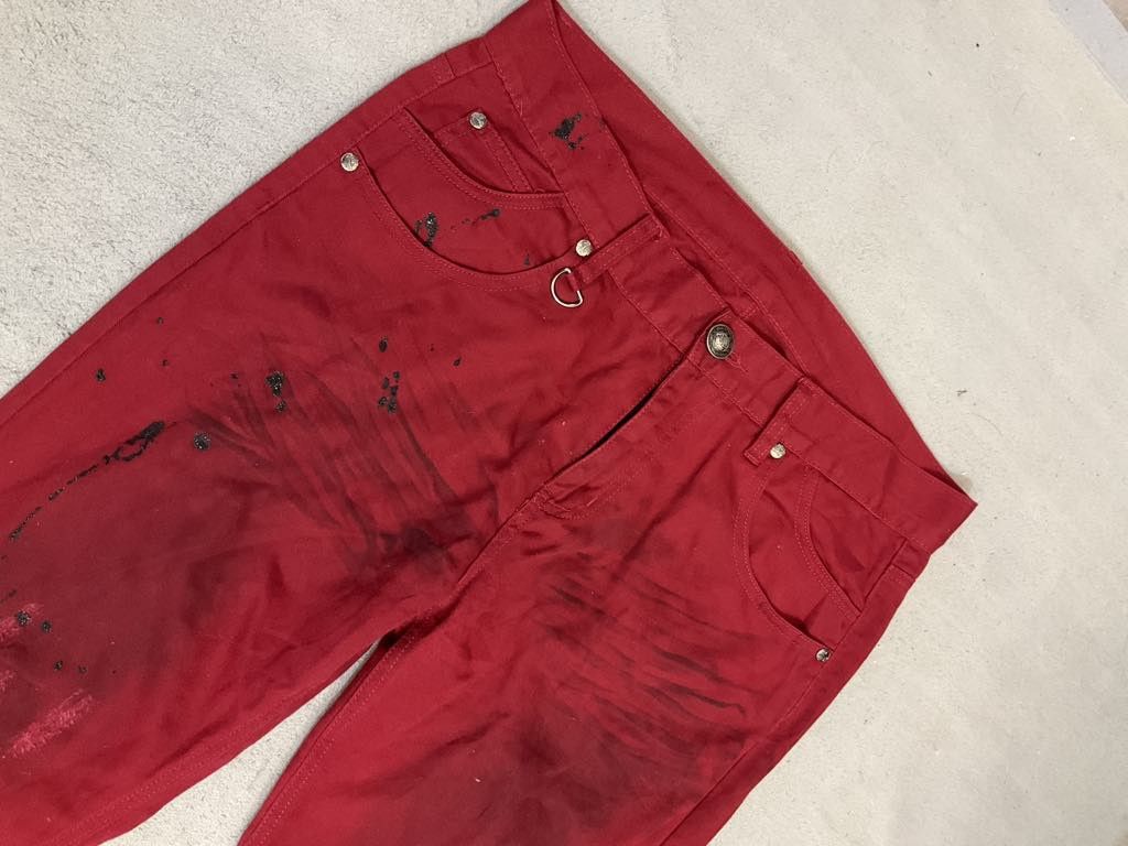 If Six Was Nine × Japanese Brand × Tornado Mart 🔥Flared🔥 90s Paint Splattered Distressed Jeans Size US 34 / EU 50 - 5 Thumbnail