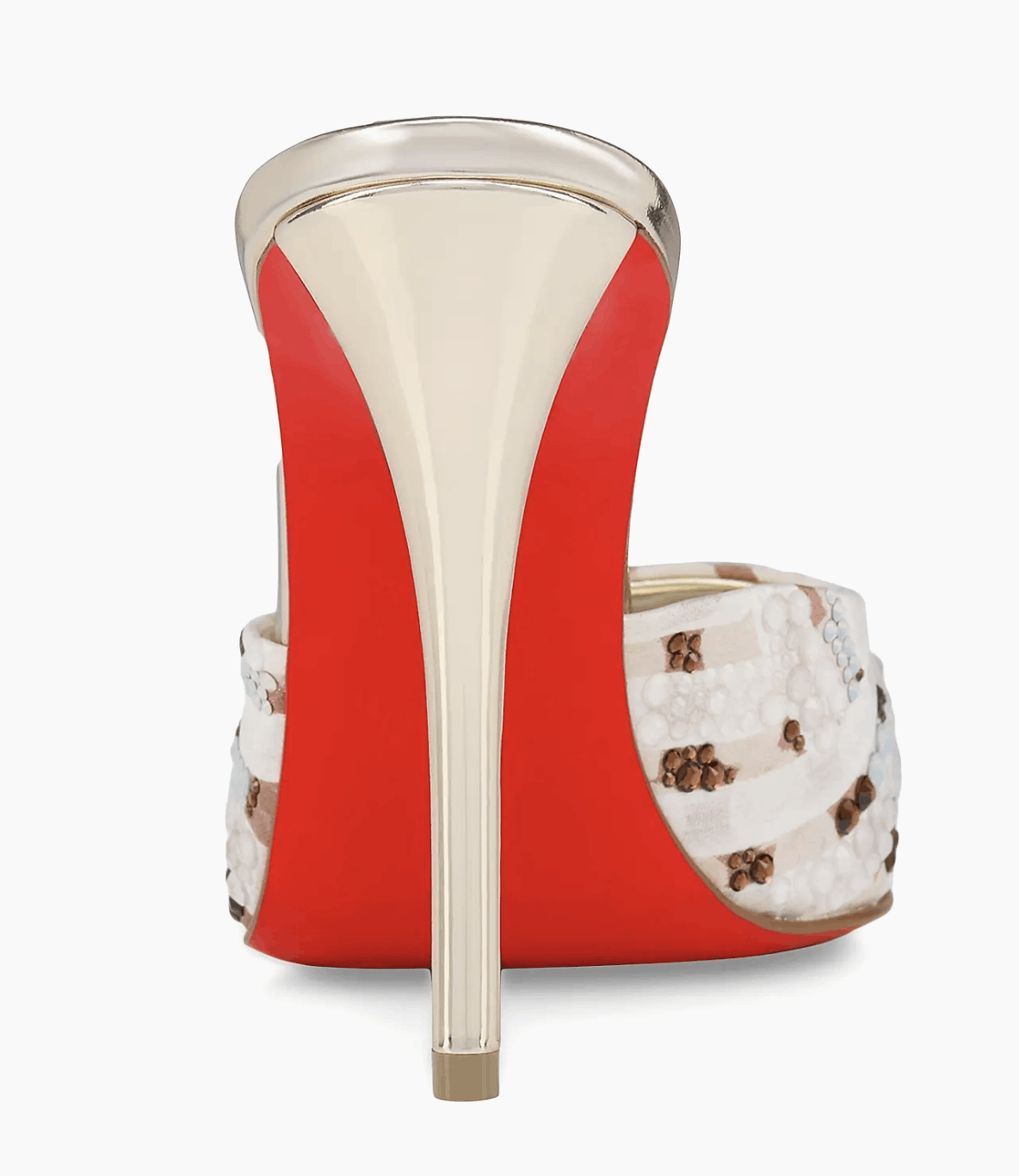 Christian Louboutin Miss Z Mule Gaagal Strass 100 Backless Sandal Heel Pump 37 Size US 7 / IT 37 - 20 Thumbnail