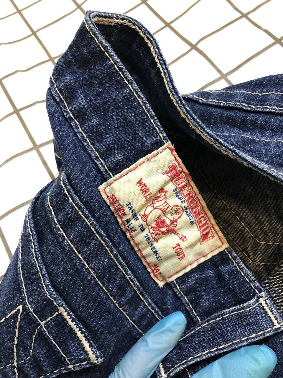 True Religion True Relion Johnny Dark Blue Wash Denim Jeans Women Size 28" / US 6 / IT 42 - 17 Thumbnail