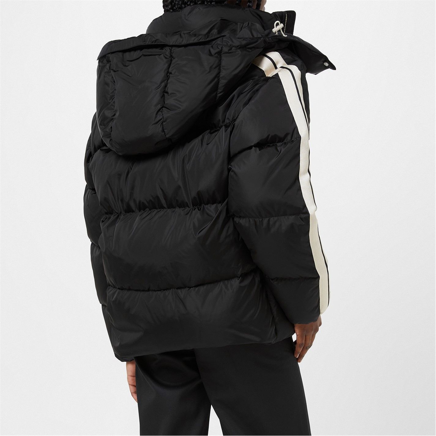 Palm Angels o1g2r1mq0325 Hood Logo Puffer Jacket in Black Size M / US 6-8 / IT 42-44 - 4 Thumbnail