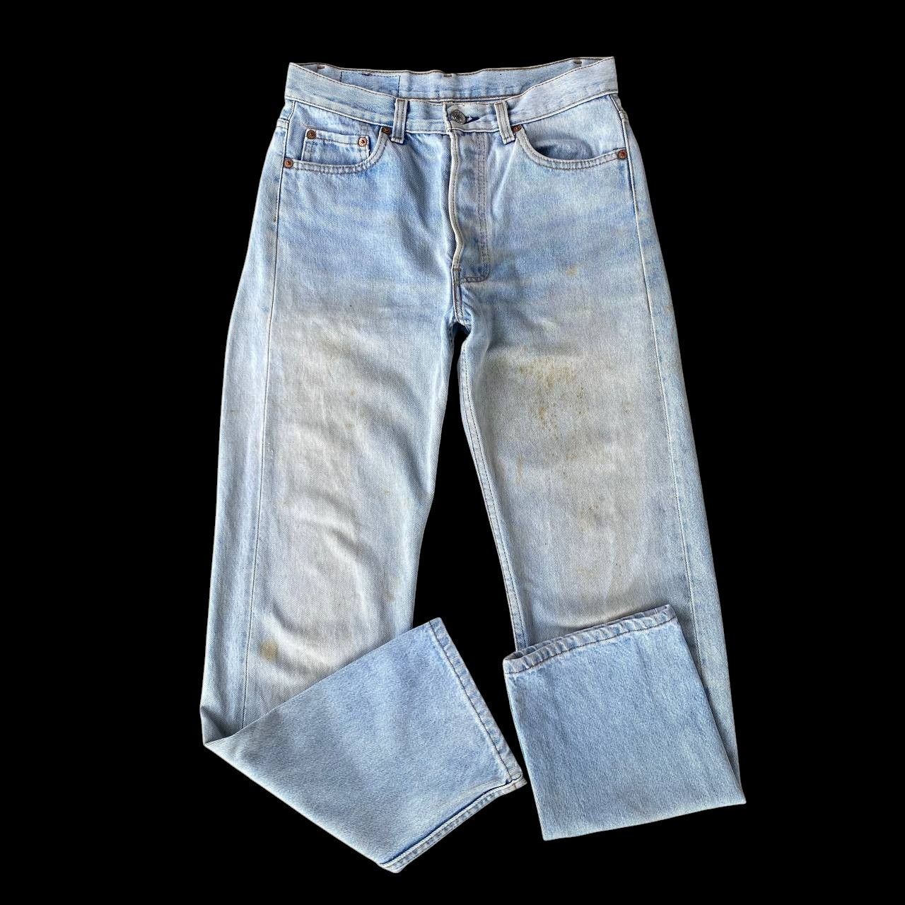 Levi's Vintage Clothing Vintage 90s Levi's 501 Distressed Dirty Wash Faded Grunge Size US 29 - 6 Thumbnail