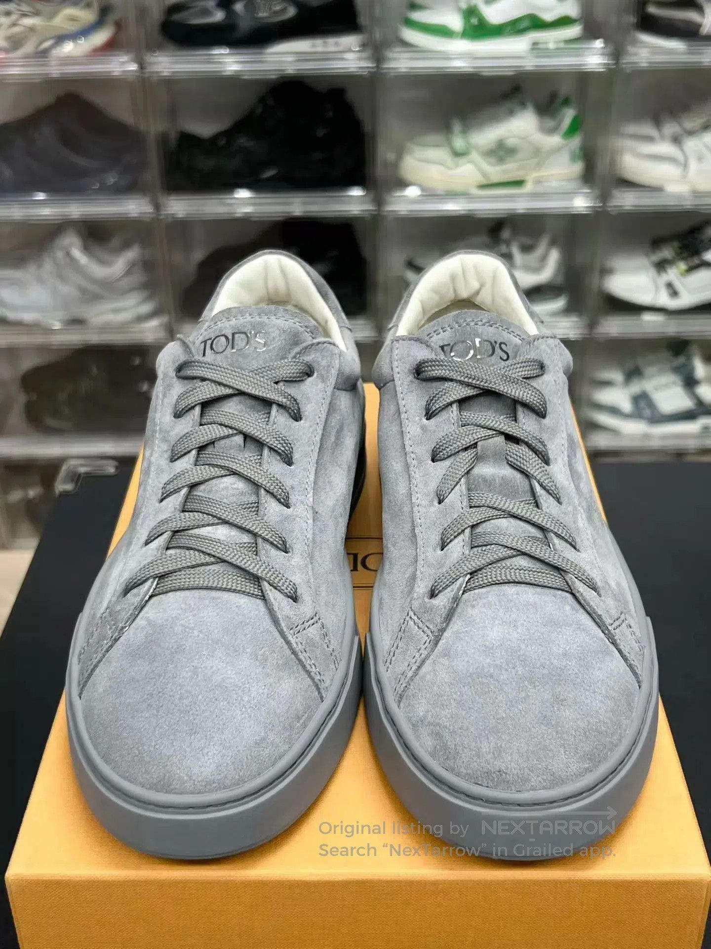 Tod's Gray Low-Top Suede Sneakers Size 10. Size US 10 / EU 43 - 2 Thumbnail