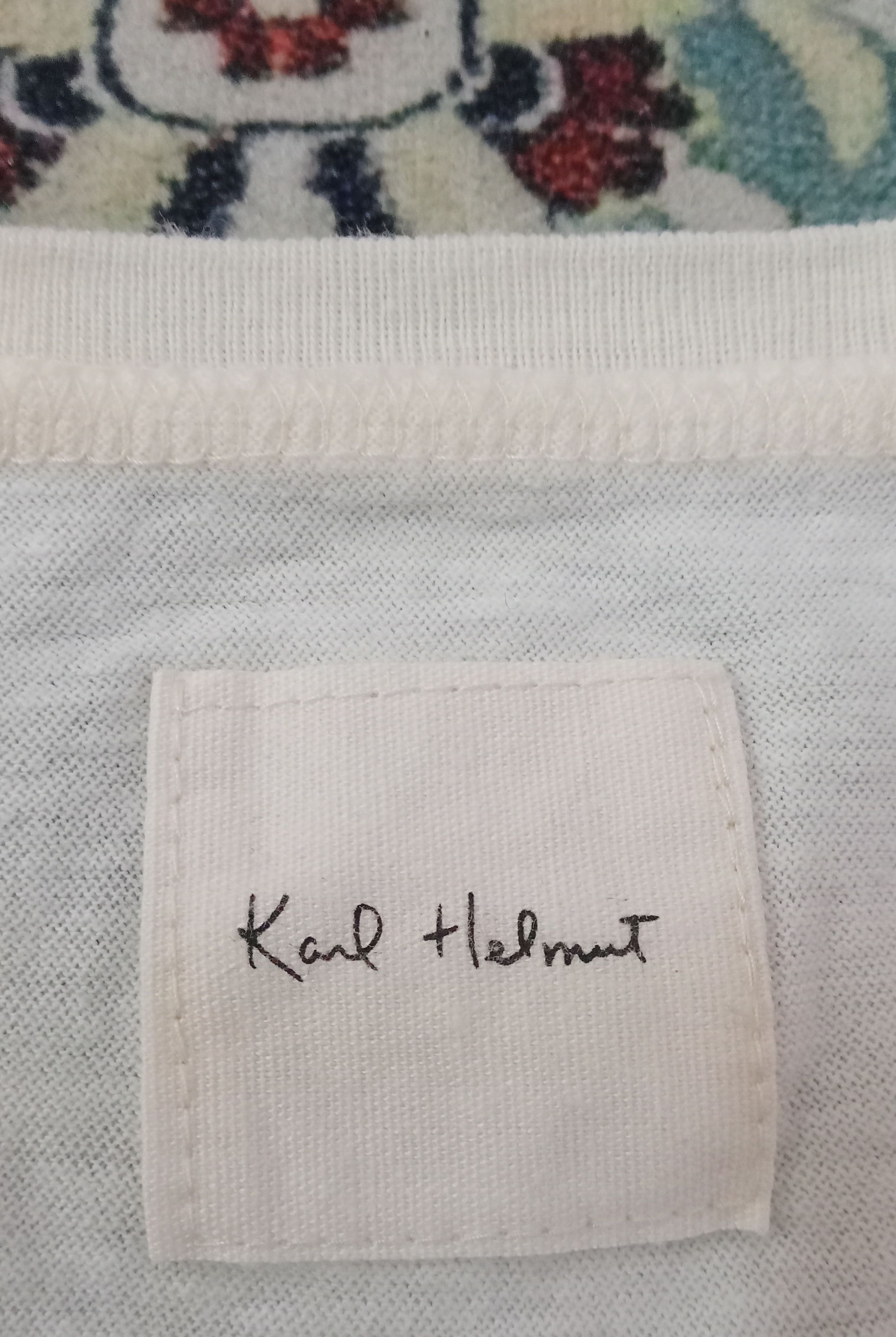 Karl Helmut Karl Helmut Centre Spell Out Patch Rare Design L/s T Shirt Size US M / EU 48-50 / 2 - 3 Thumbnail