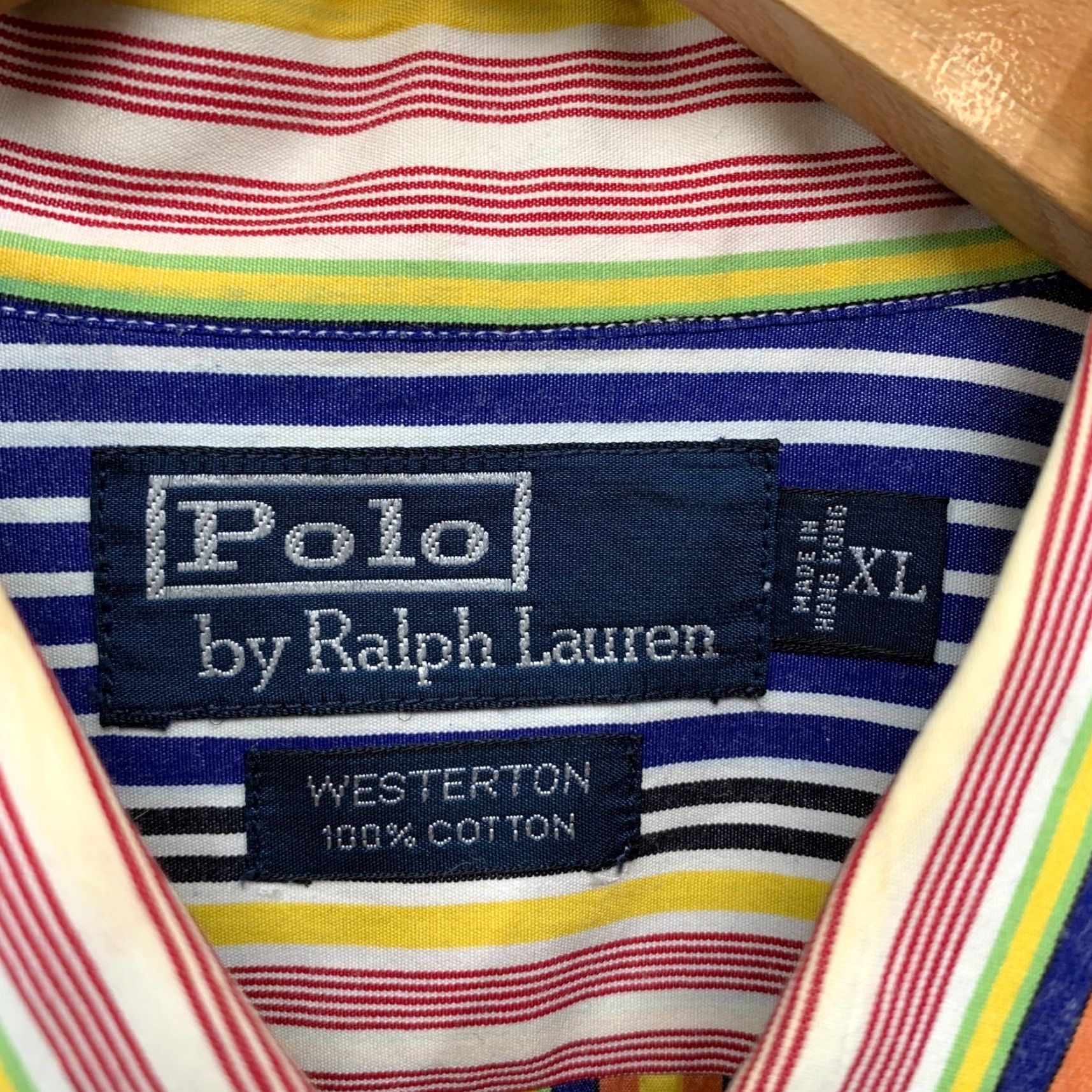 Polo Ralph Lauren VINTAGE Polo Ralph Lauren Westerton Button Down Shirt Mens XL Yellow Striped 26x33 Preppy Western 90s Mens Size US XL / EU 56 / 4 - 6 Thumbnail
